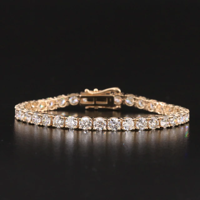 14K 10.91 CTW Lab Grown Diamond Line Bracelet