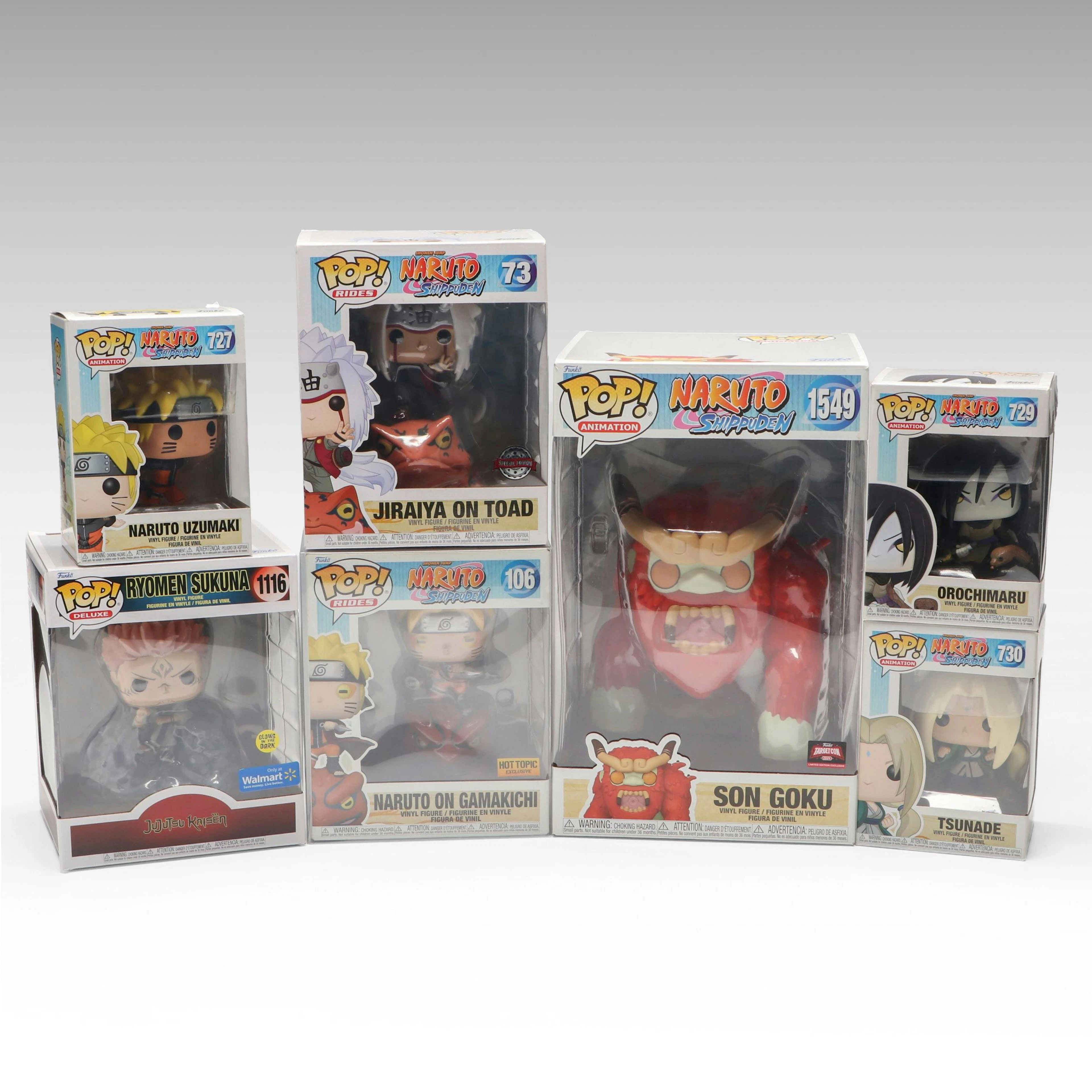 Funko Pop! "Ryomen Sukuna" with "Naruto Uzumaki" and More Vinyl Figures