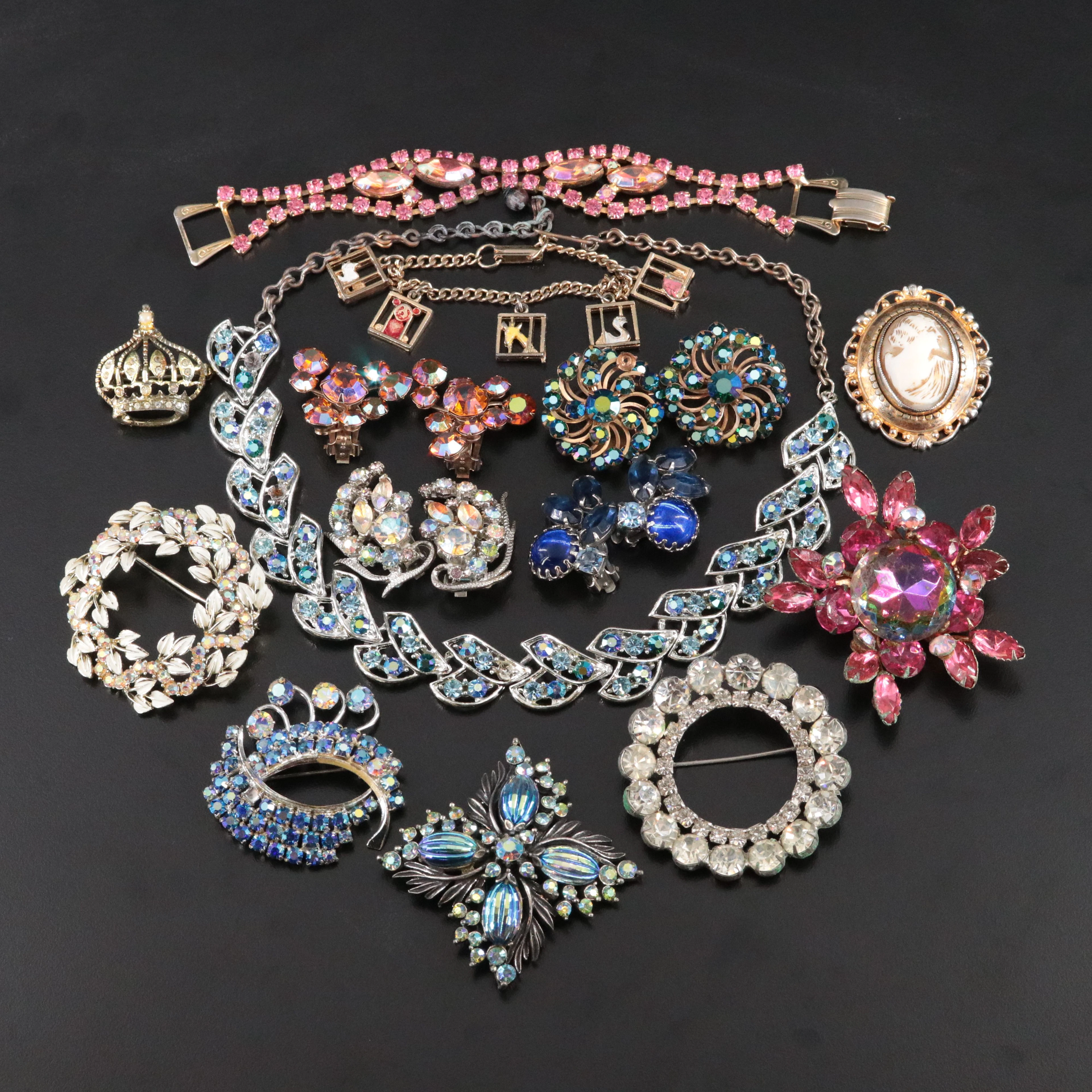 Watermelon Rhinestone and Juliana Featured in Vintage Jewelry Collection