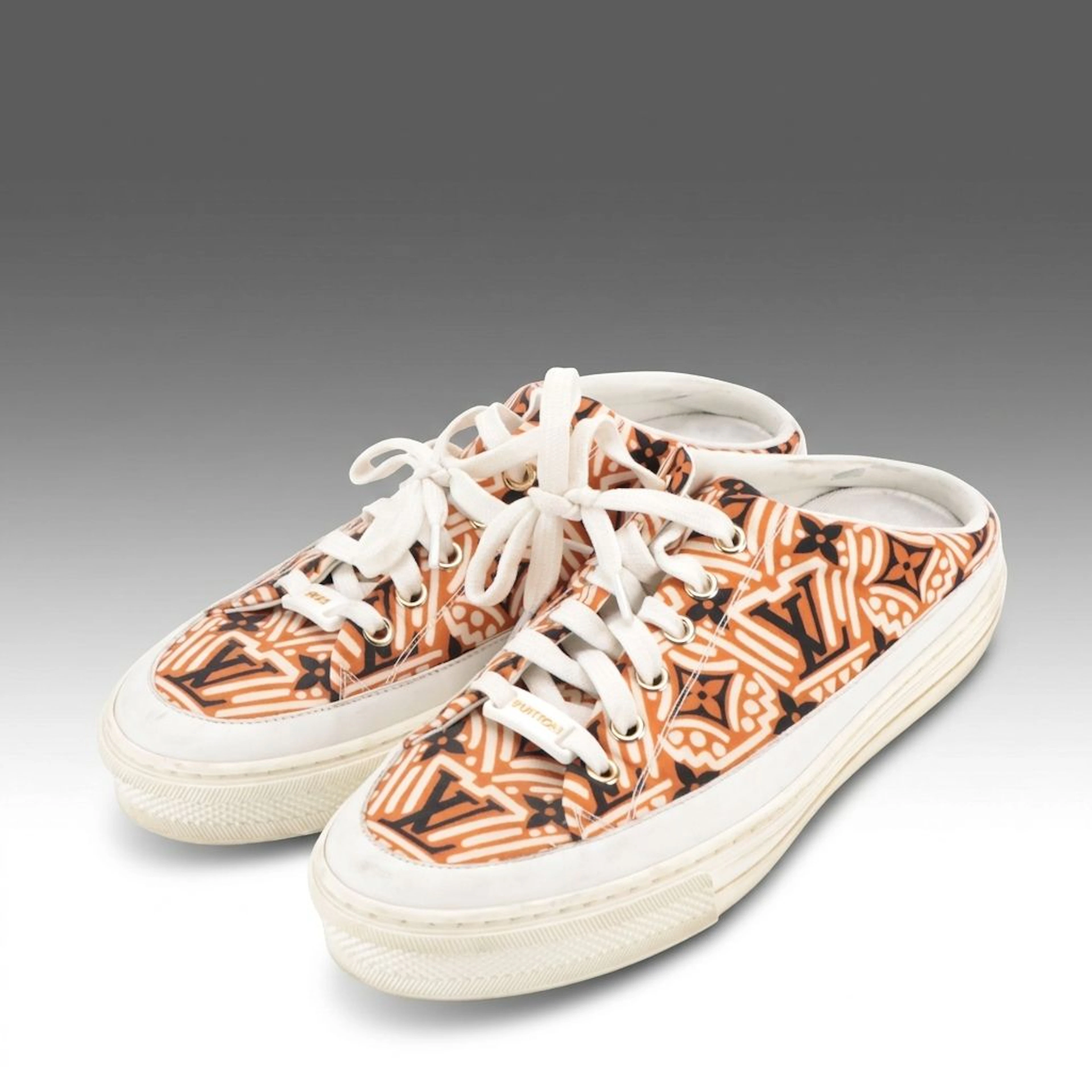 Louis Vuitton Crafty Stellar Sneaker Mules in Graffiti Print Monogram Canvas