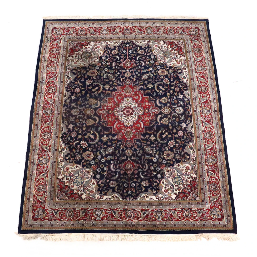 7'11 x 10'5 Hand-Knotted Persian Tabriz Style Area Rug