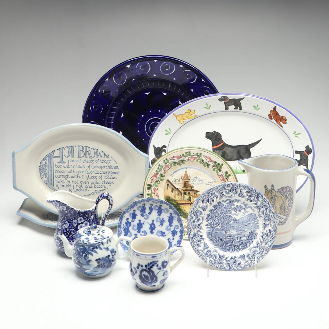 Louisville Stoneware, Arabia with Other Ceramic Plates, Platters and More