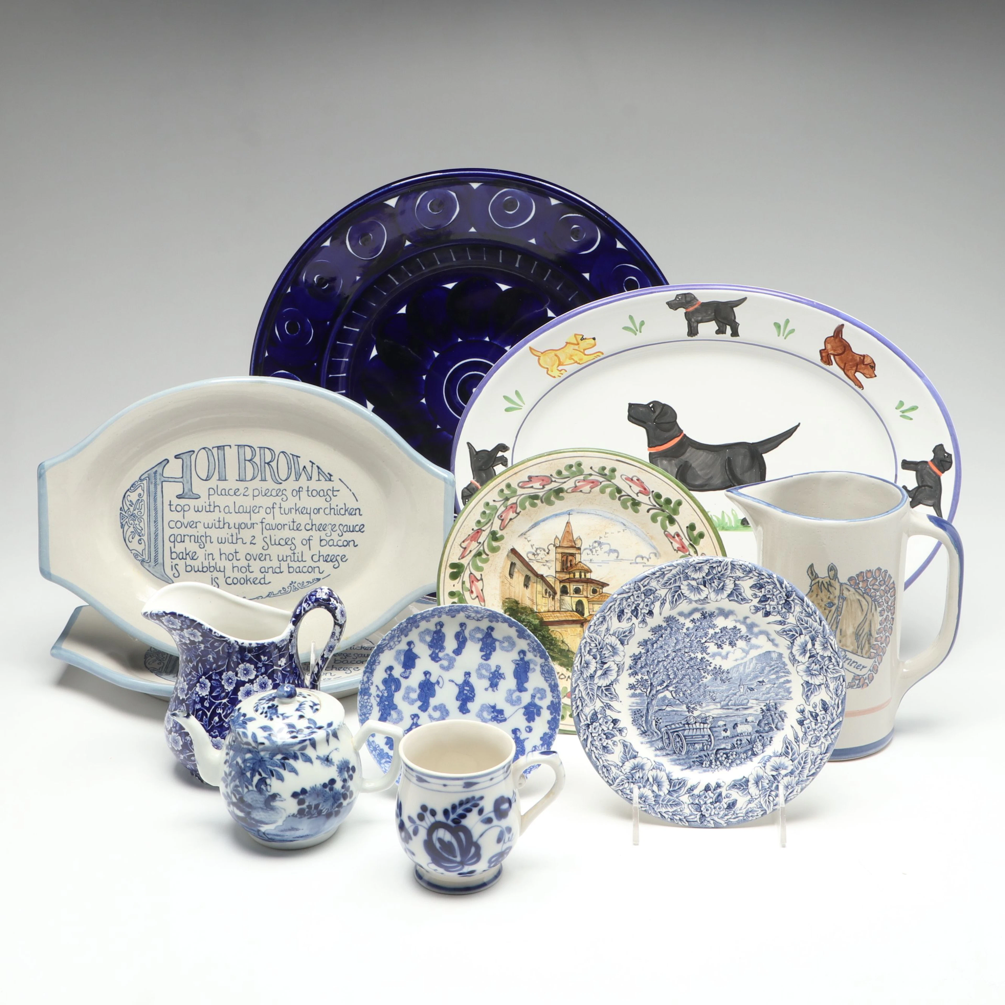 Louisville Stoneware, Arabia with Other Ceramic Plates, Platters and More