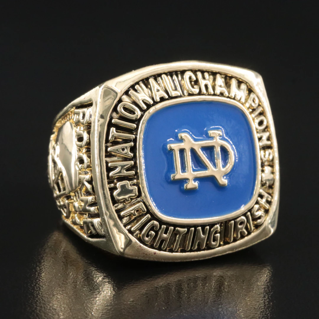 Replica 1924 Notre Dame Rockne National Champions Enamel Ring