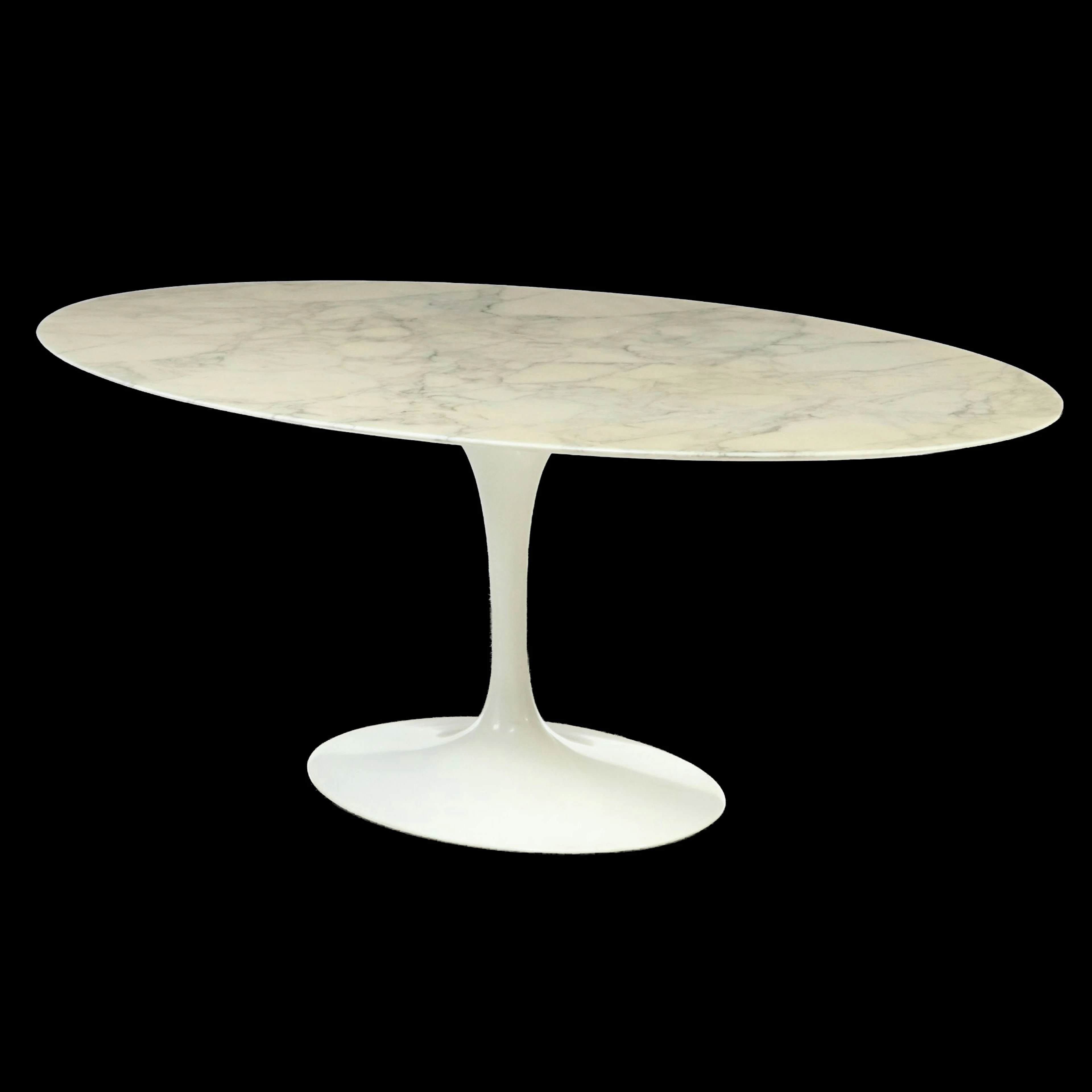 Eero Saarinen for Knoll Tulip Oval Marble Top Tulip Table, Late 20th Century