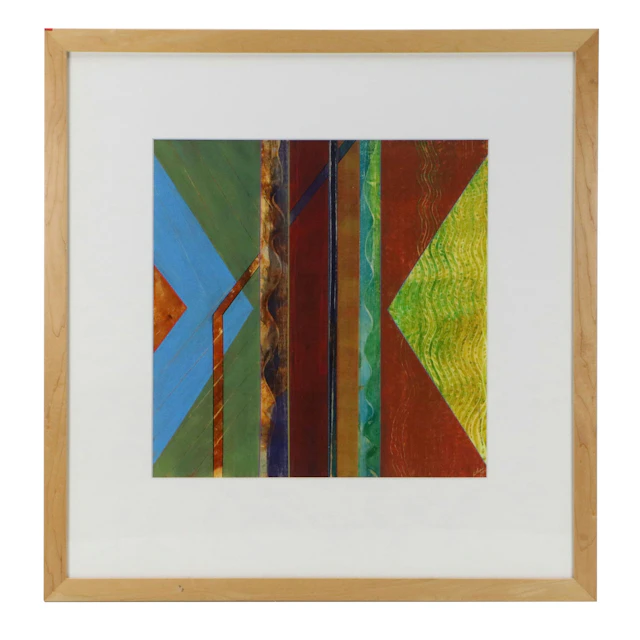 Sharron Bliss Abstract Mixed Media Painting, 2005