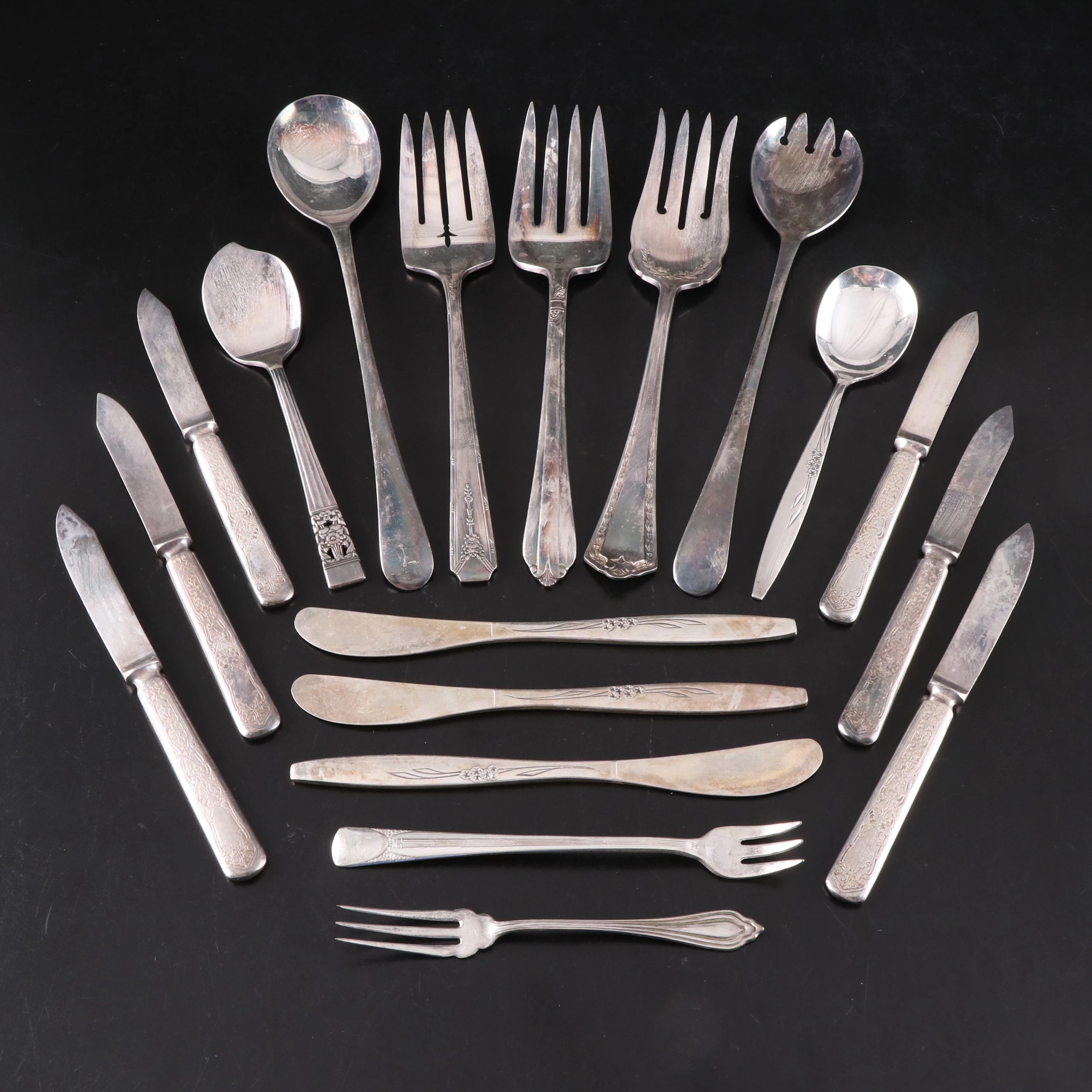 Rogers "Alhambra," Oneida "Enchantment," and More Silver Plate Flatware