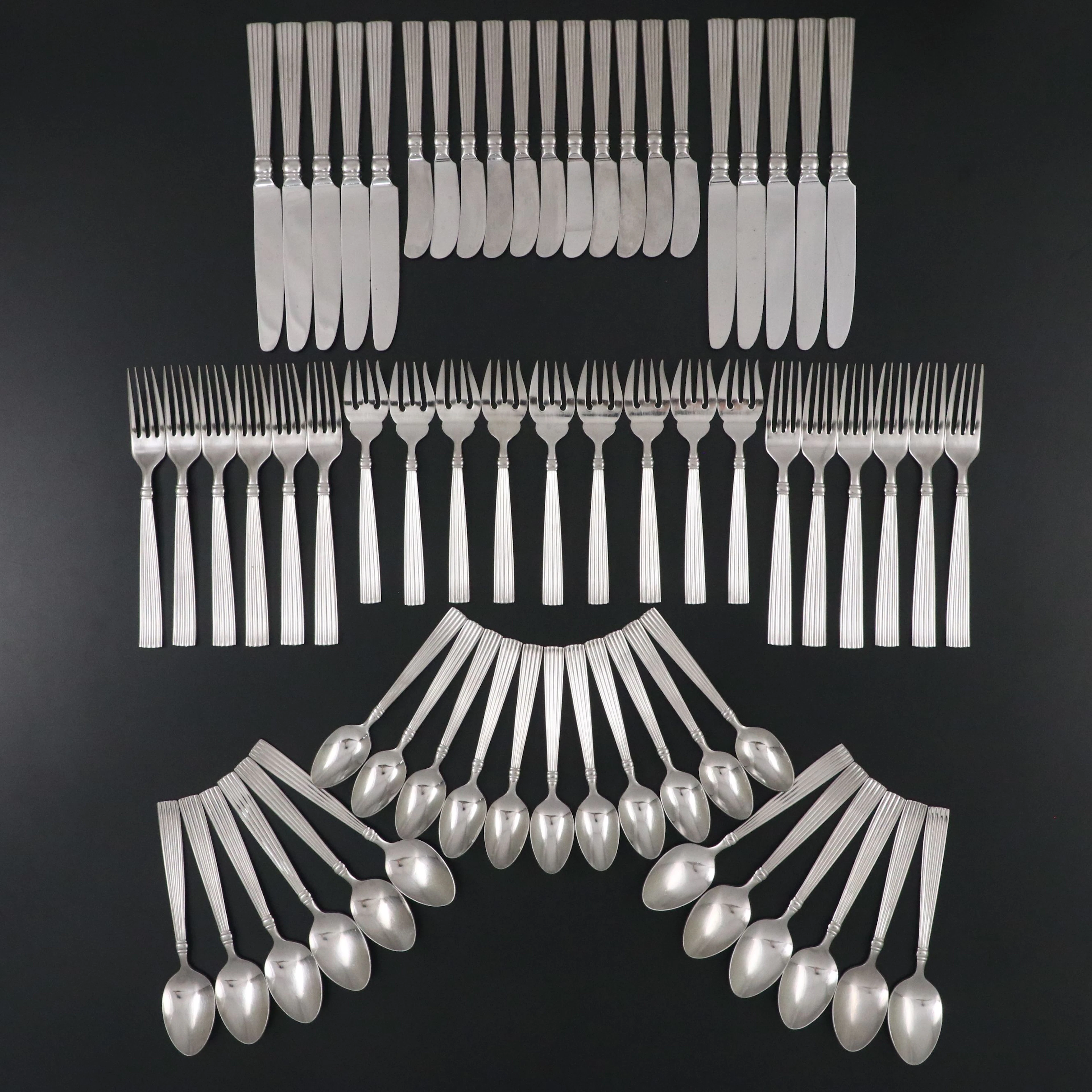Reed & Barton "Silver Strands" Stainless Steel Flatware