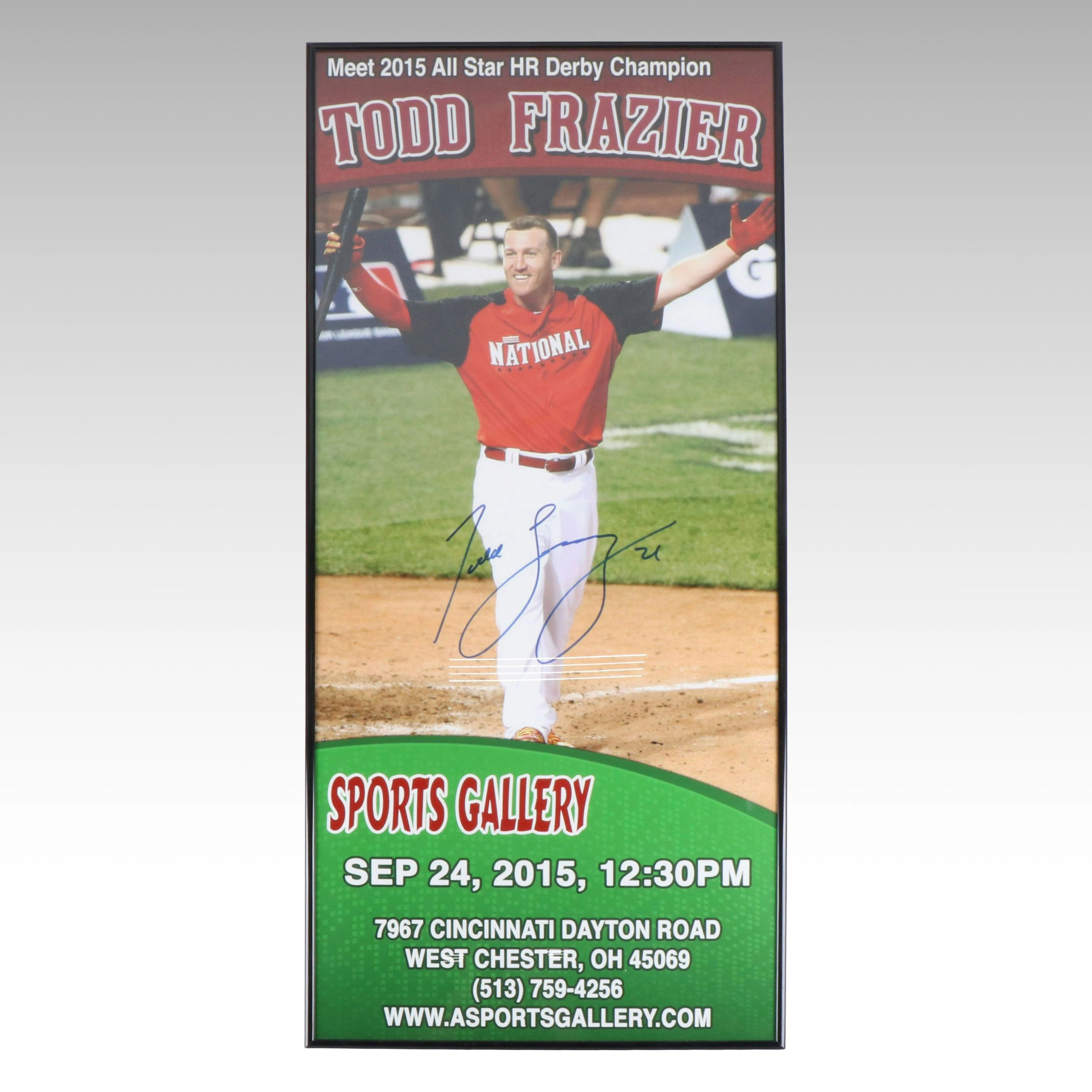 Todd Frazier Signed Poster, Cincinnati Reds, 2015