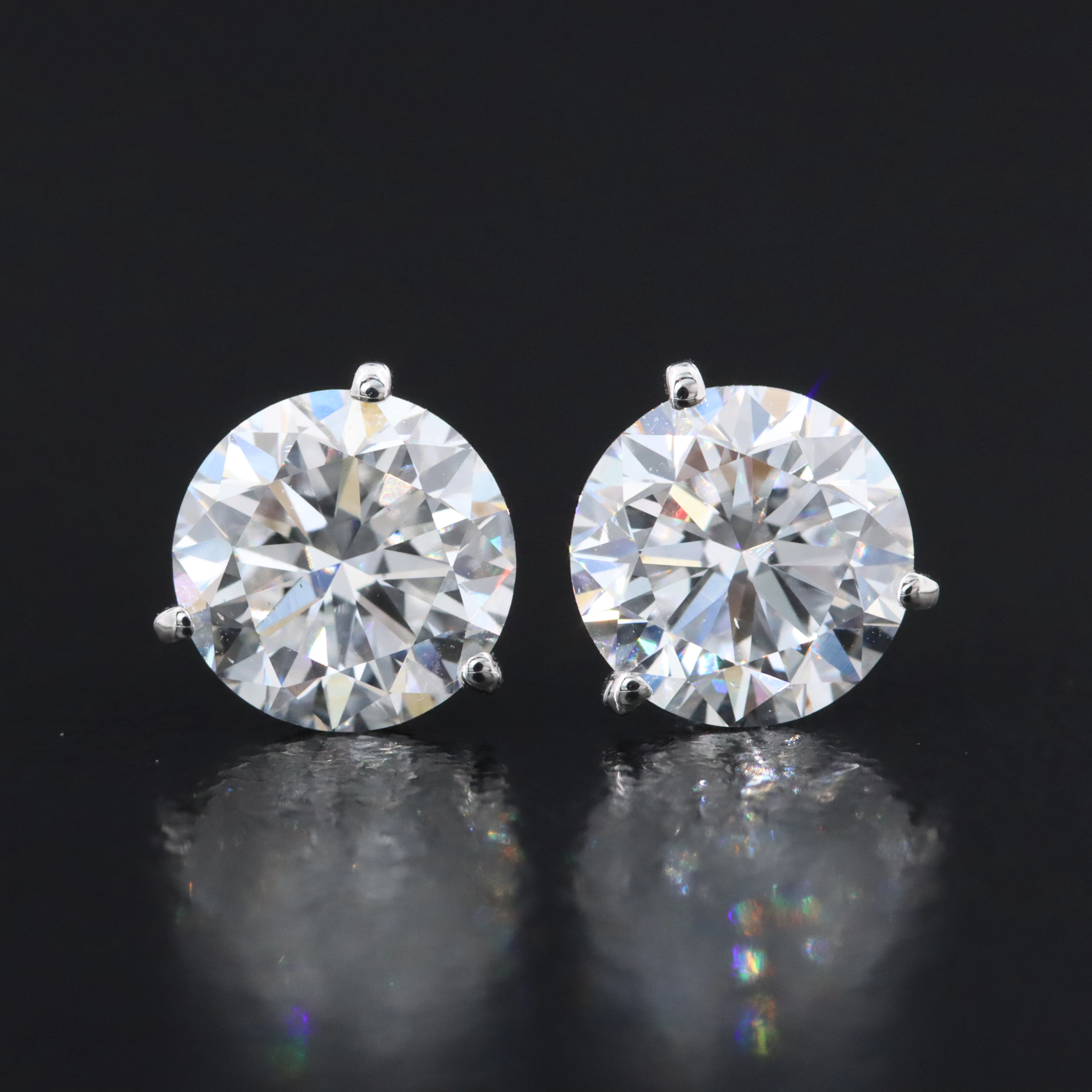 14K 2.02 CTW Lab Grown Diamond Solitaire Earrings