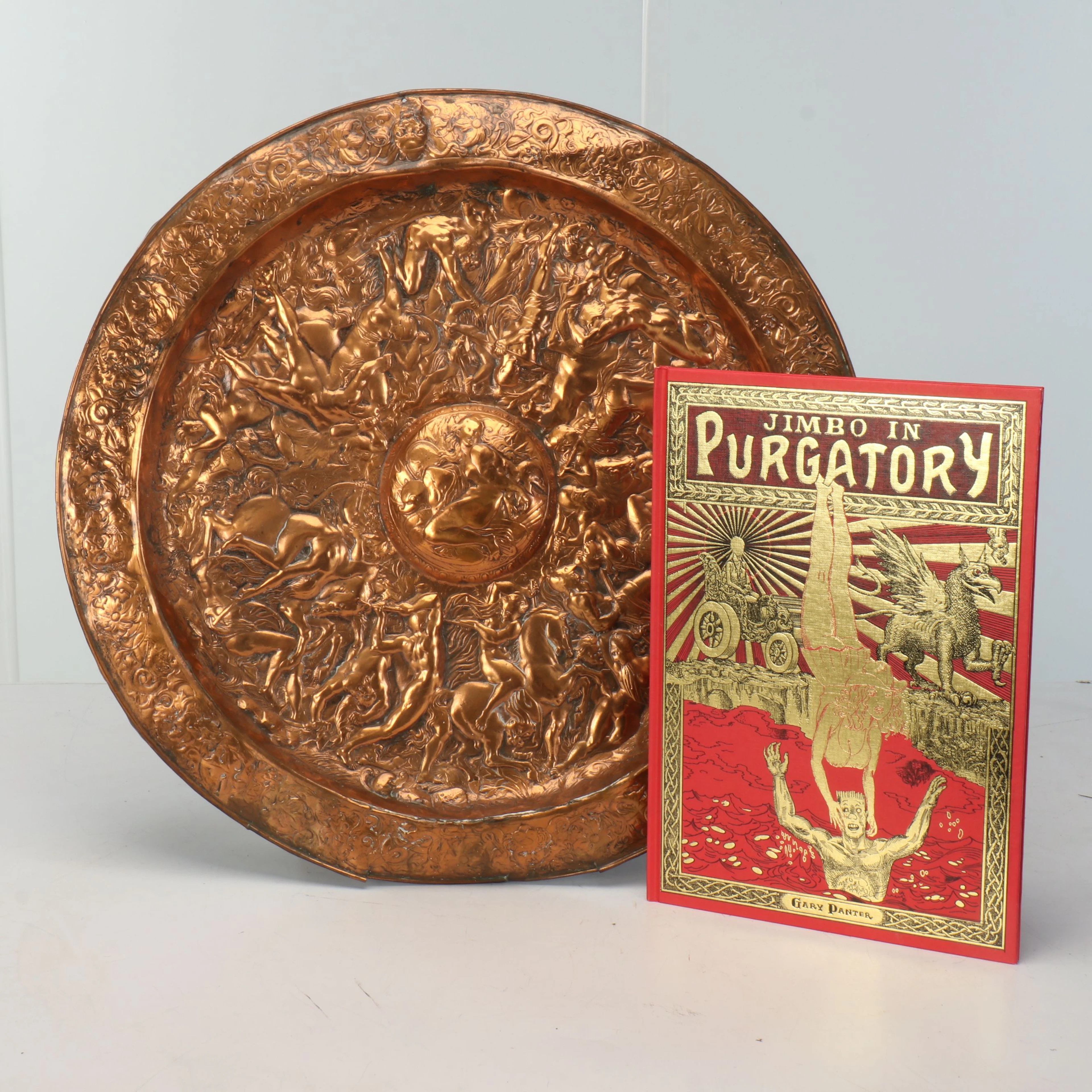 First Edition "Jimbo in Purgatory" with "Battle of the Amazons" Platter