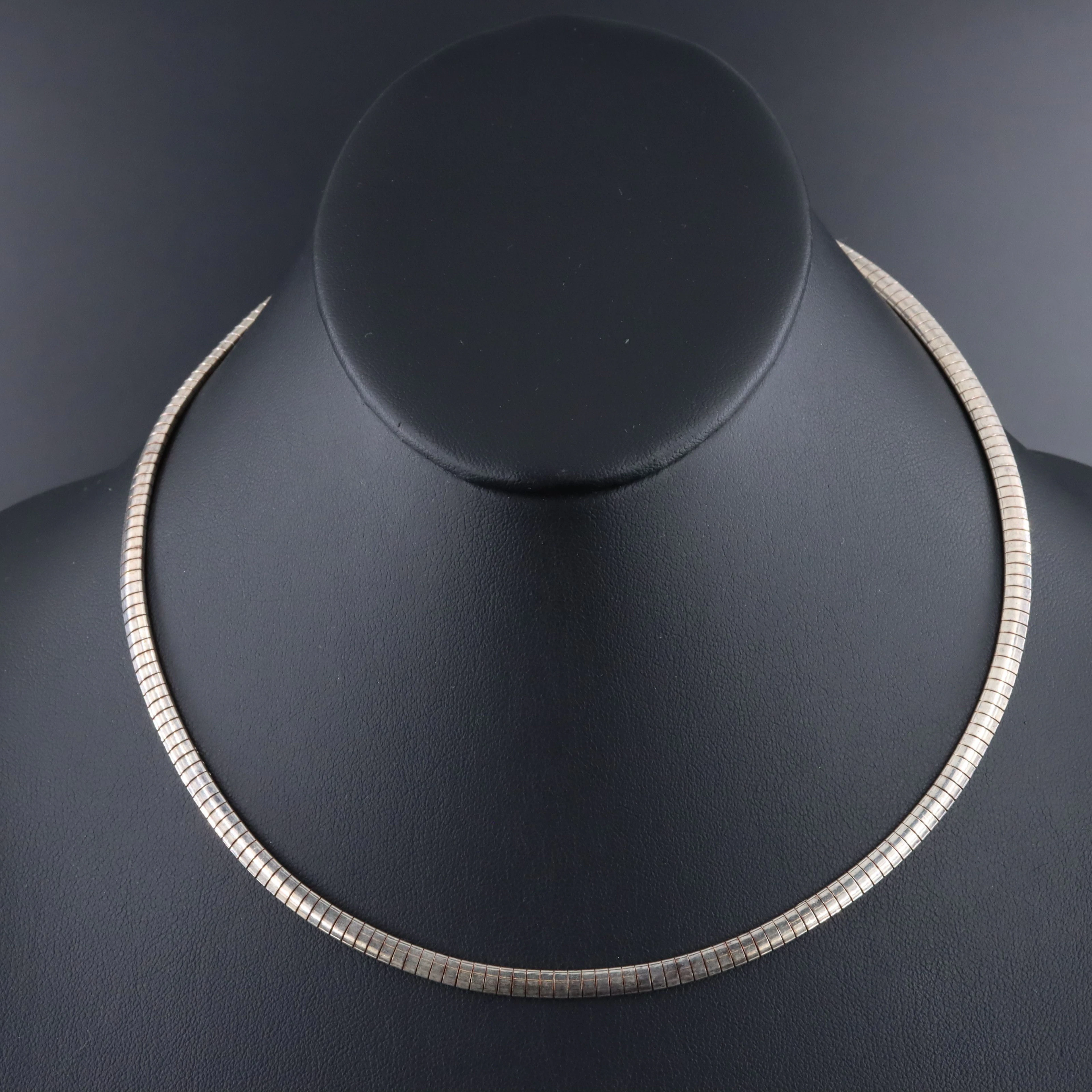 Sterling Omega Chain Necklace