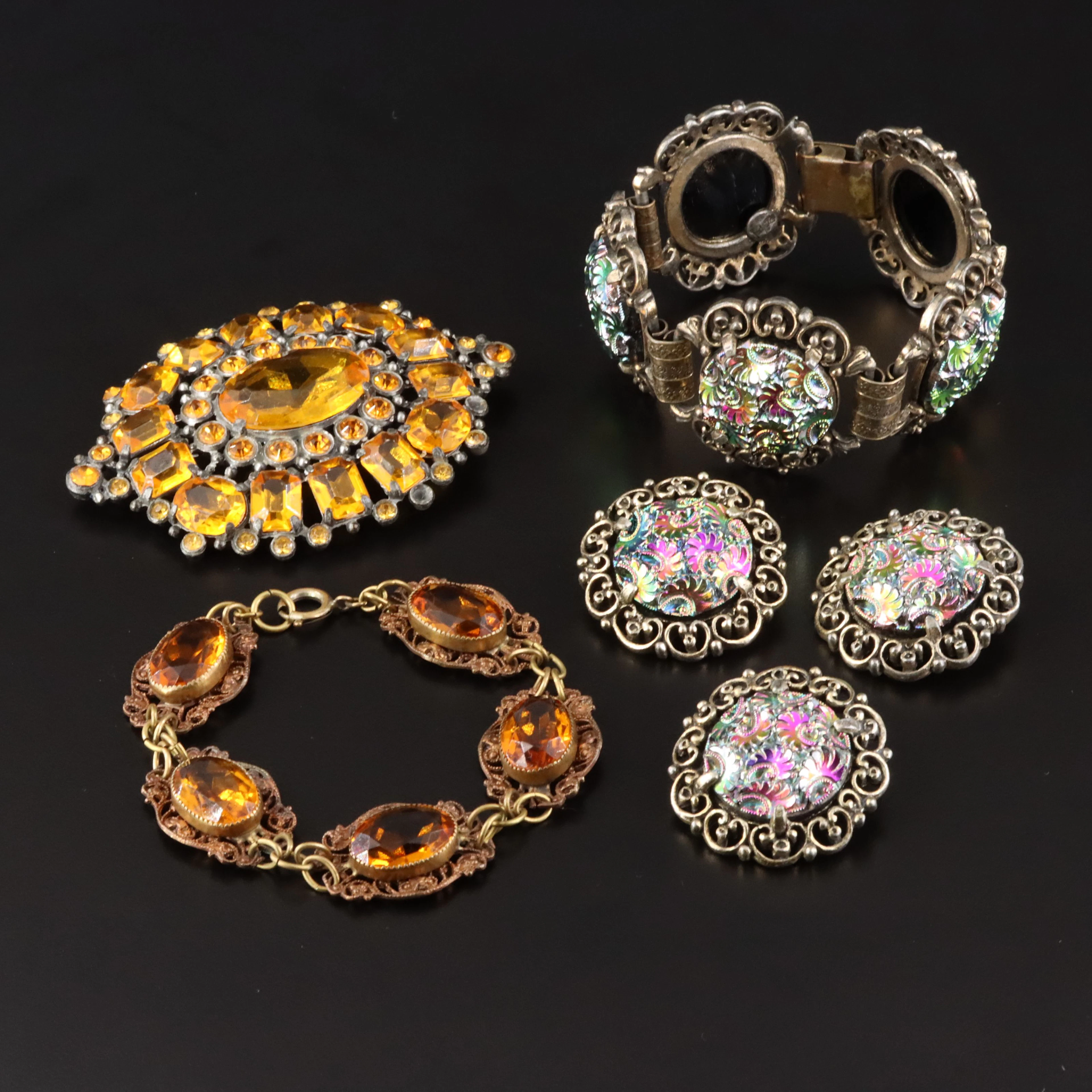Czech Glass, Amber Glass & Judy Lee Jewelry Collection