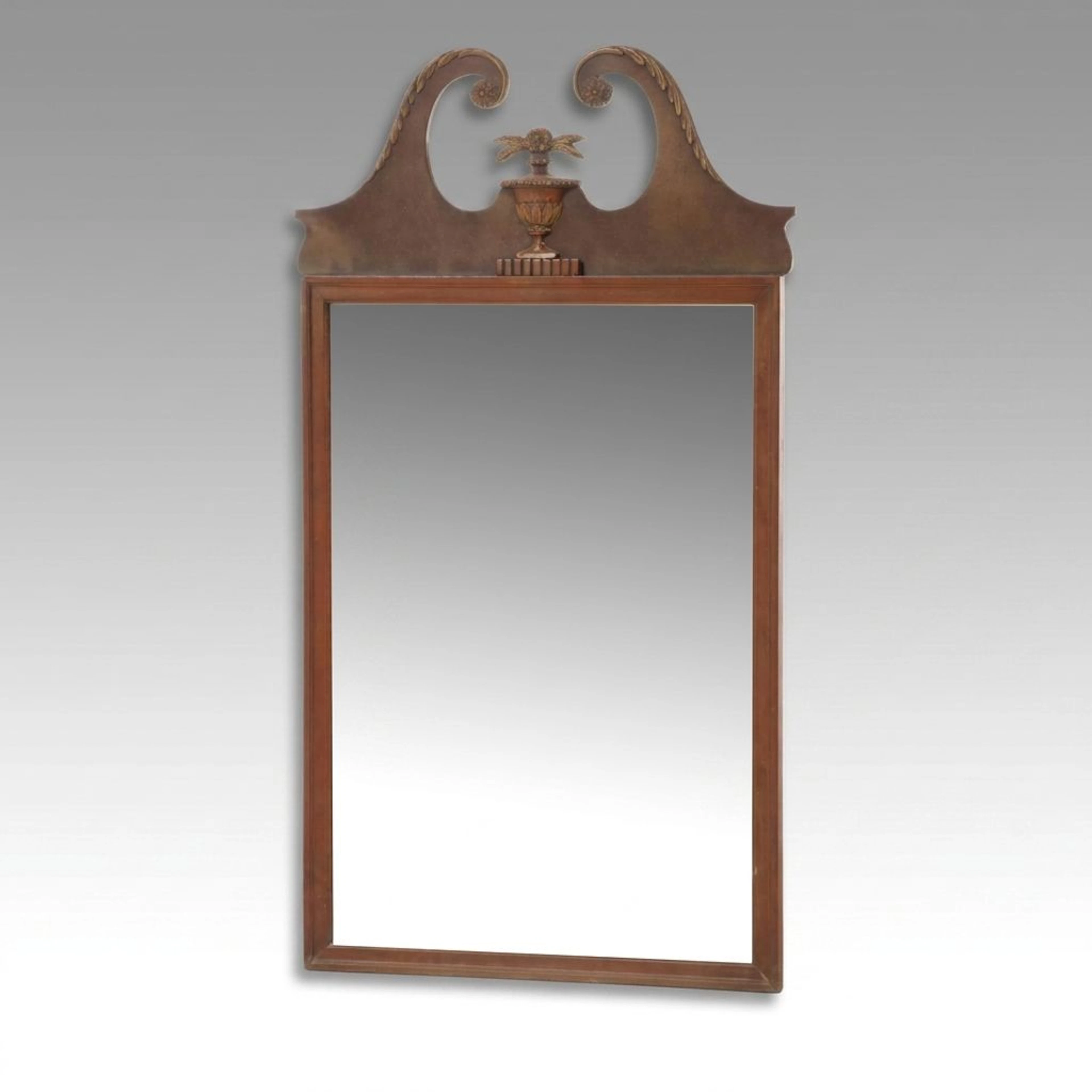 Chippendale Style Mahogany Wall Mirror