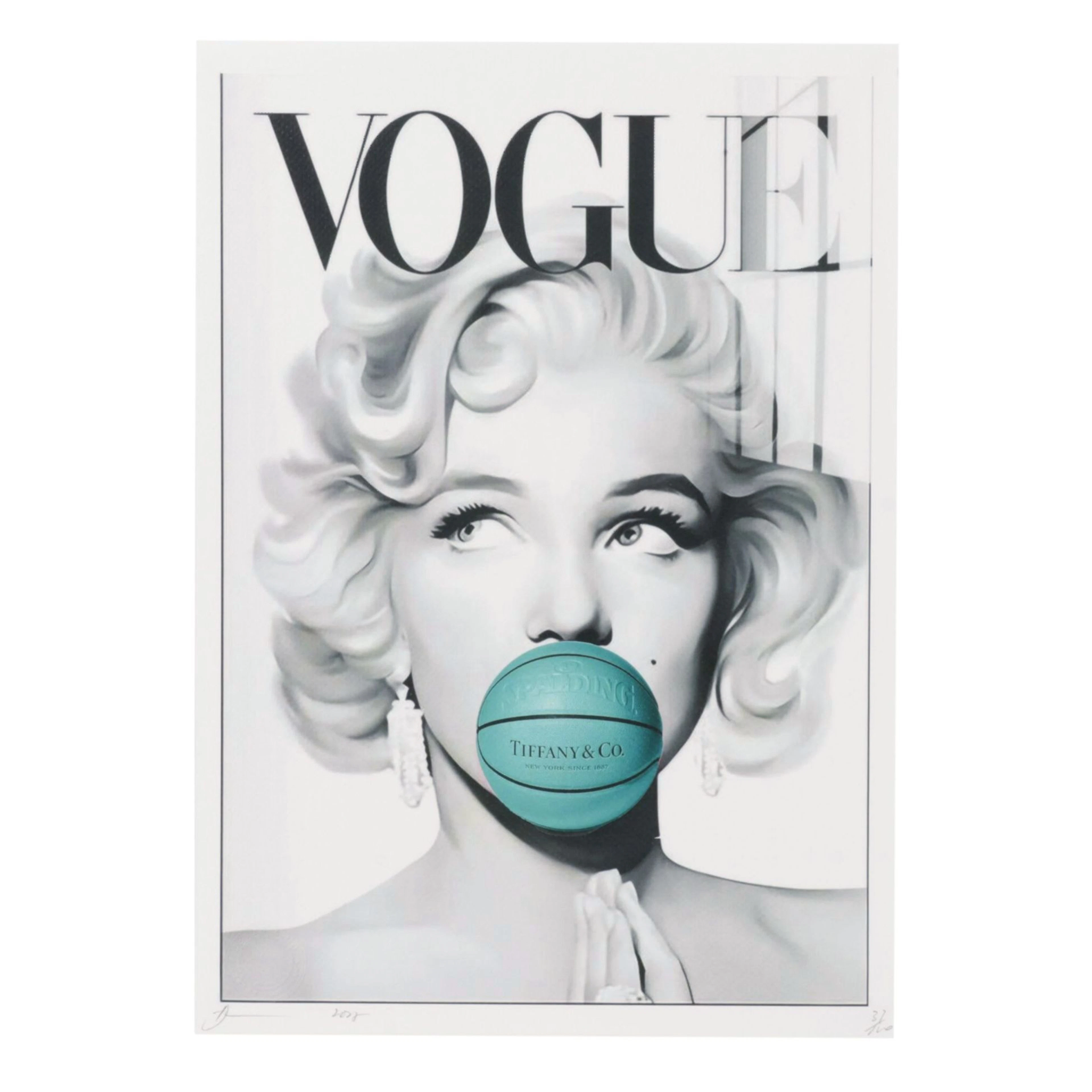 Death NYC Pop Art Graphic Print Homage Marilyn Monroe x Vogue x Tiffany & Co.