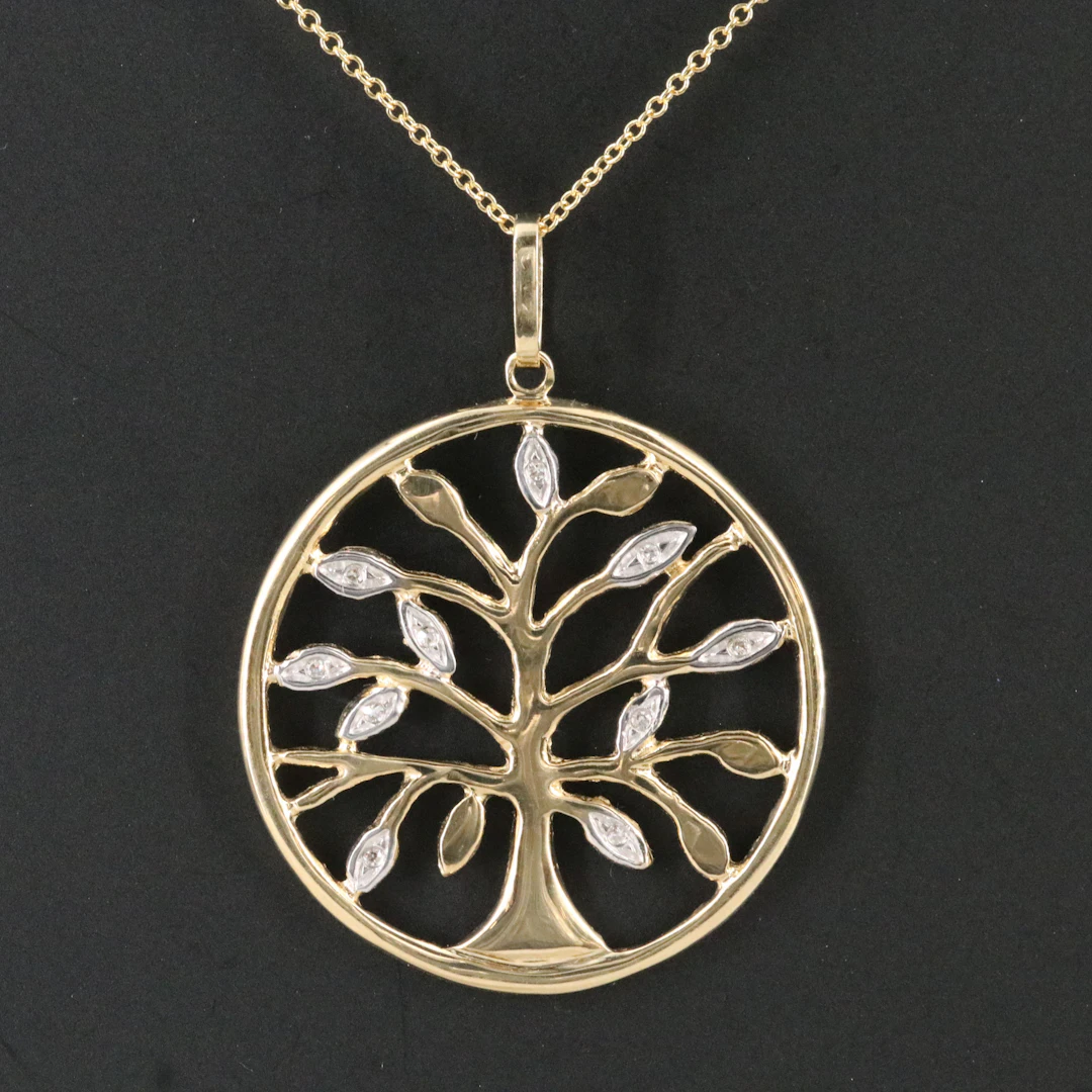 EFFY 14K "Tree of Life" Pendant Necklace