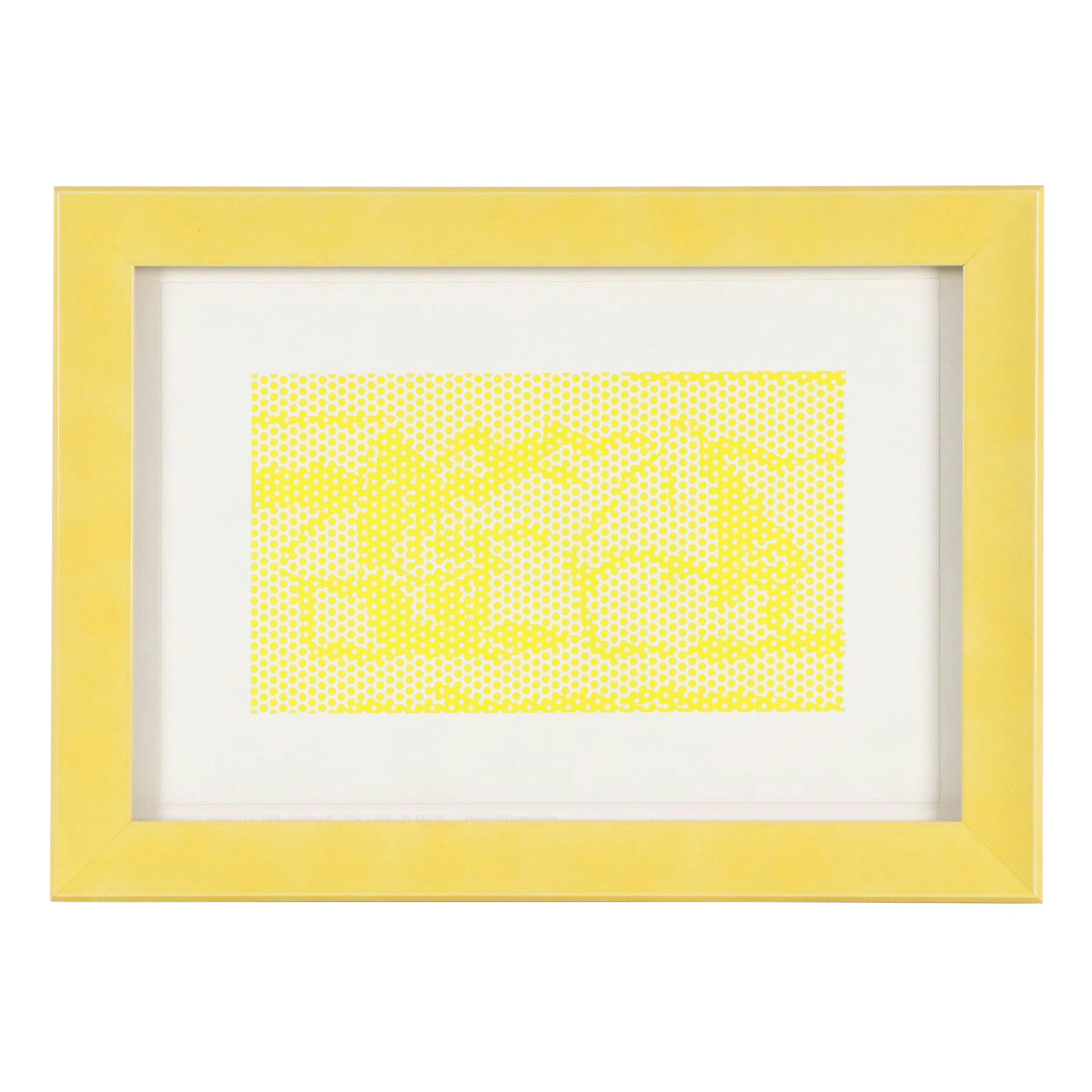 Pop Art Serigraph After Roy Lichtenstein "Haystack #1," Circa 1969