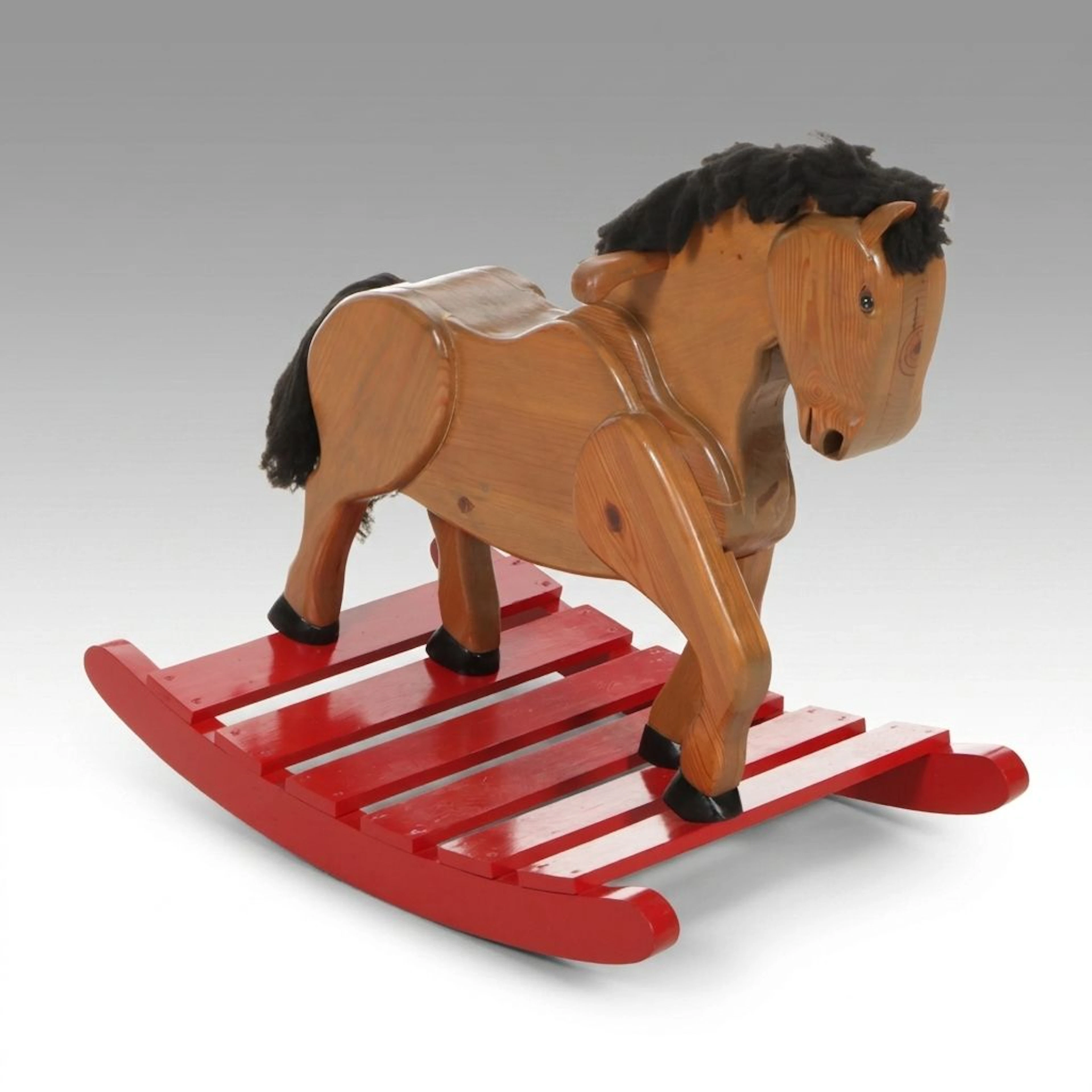 Contemporary Pine Rocking Horse