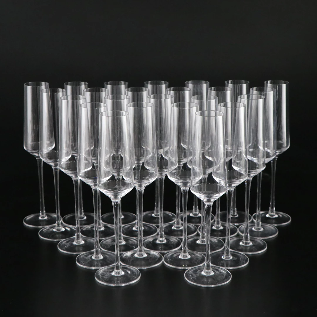 Twenty-Four Glass Champagne Flutes