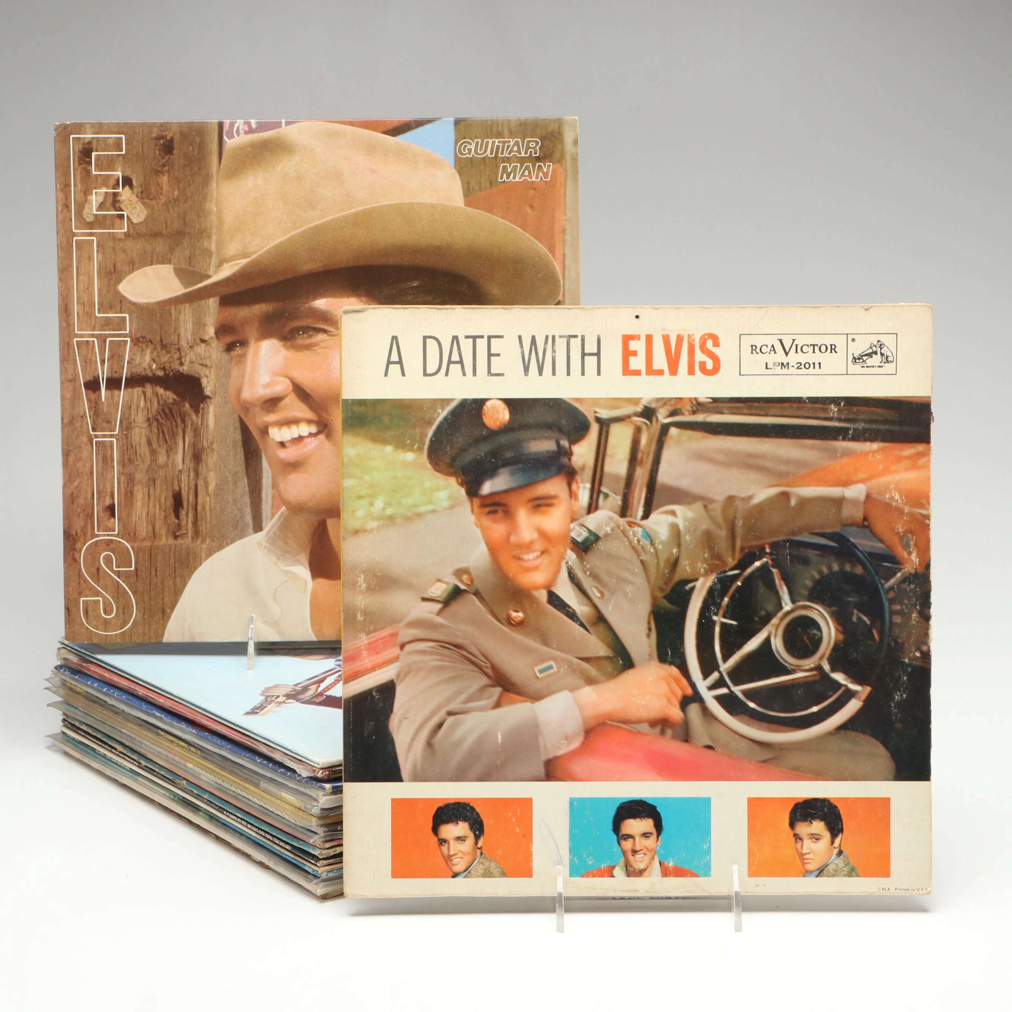 Elvis Presley "A Date With Elvis", "Guitar Man", "Rockin' Rebel" & More Records