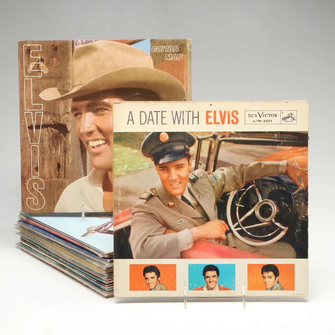 Elvis Presley "A Date With Elvis", "Guitar Man", "Rockin' Rebel" & More Records