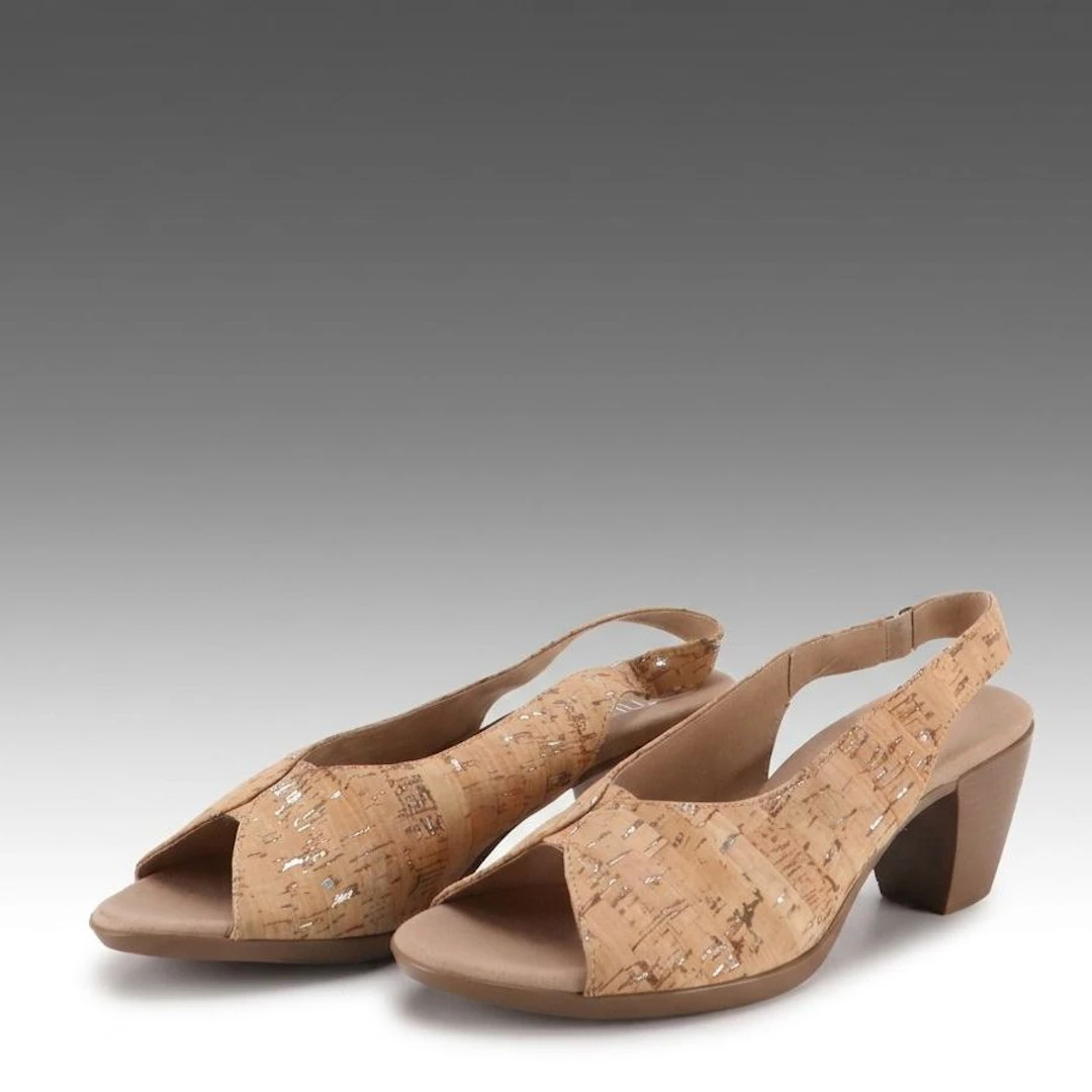 Munro Rochelle Cork Sandals with Box