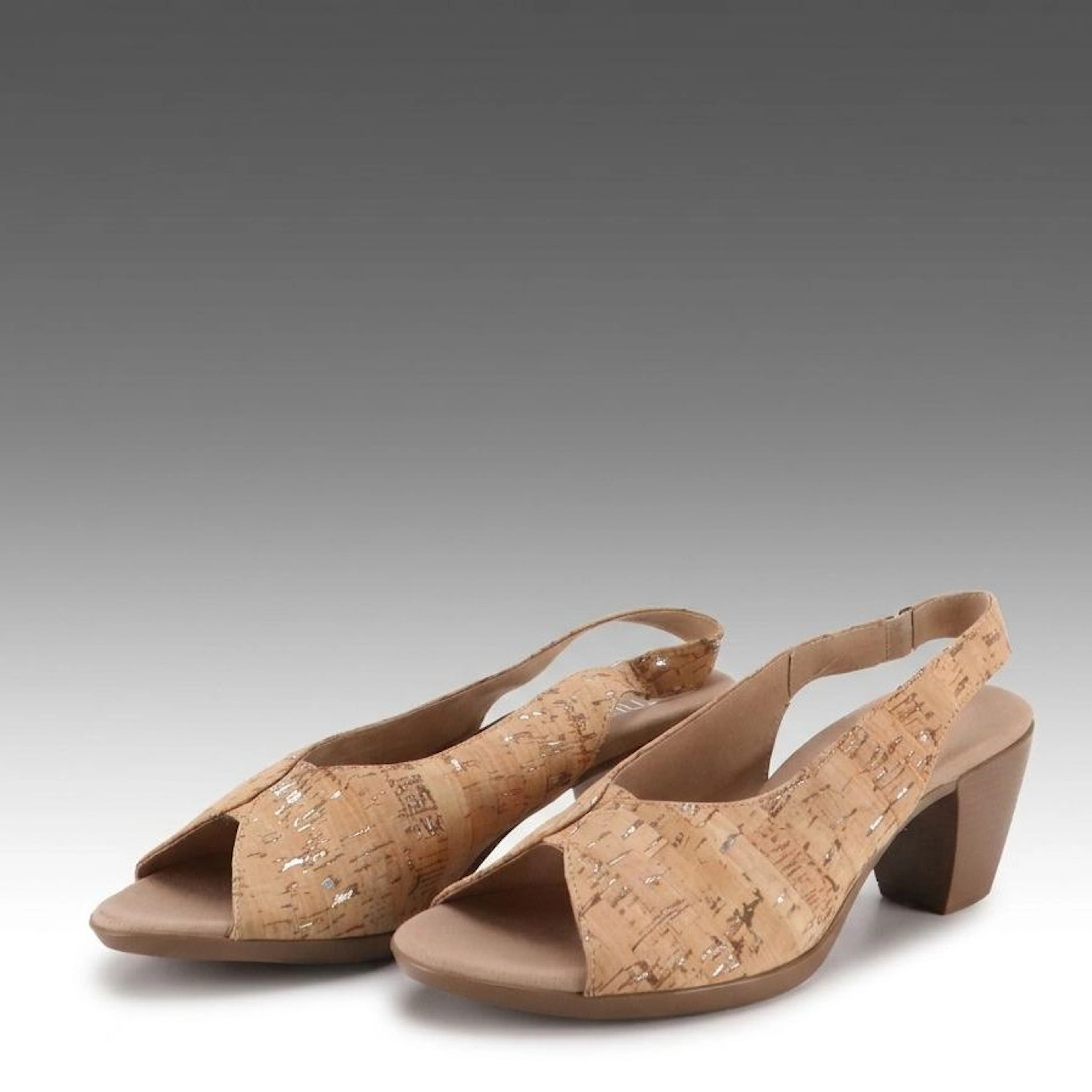 Munro Rochelle Cork Sandals with Box