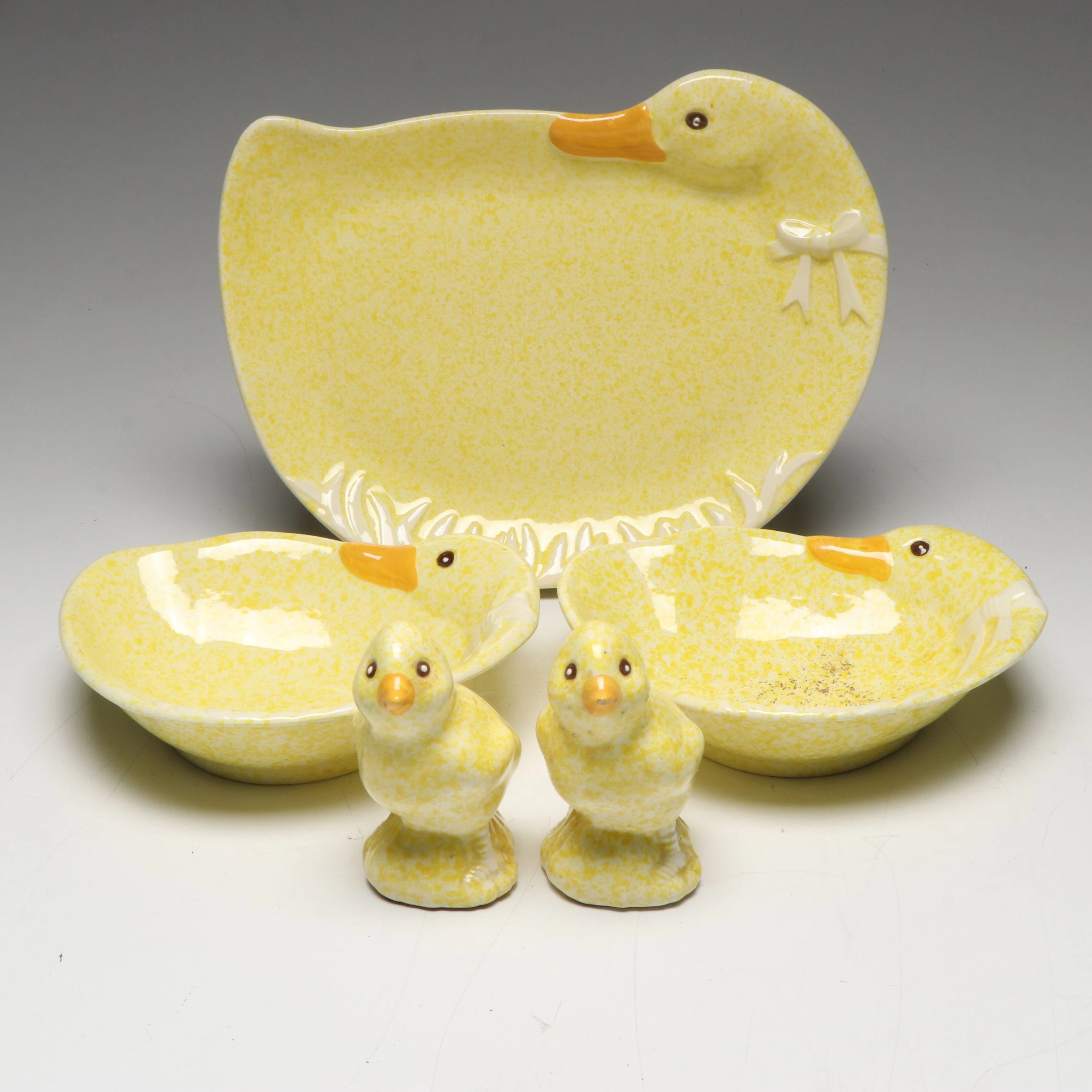 Treasure Craft Ceramic Spongeware Table Accessories and More