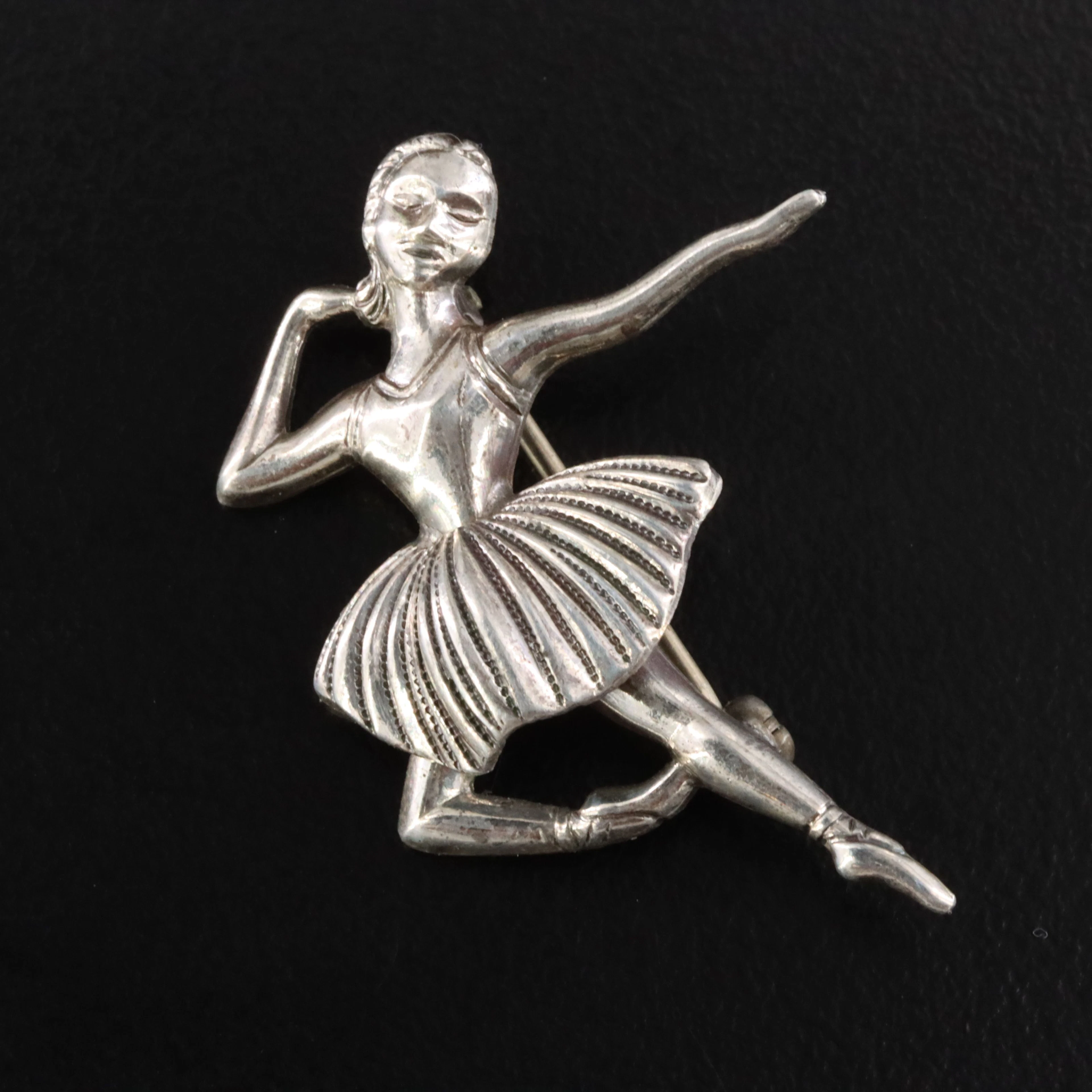 Sterling Ballerina Pin