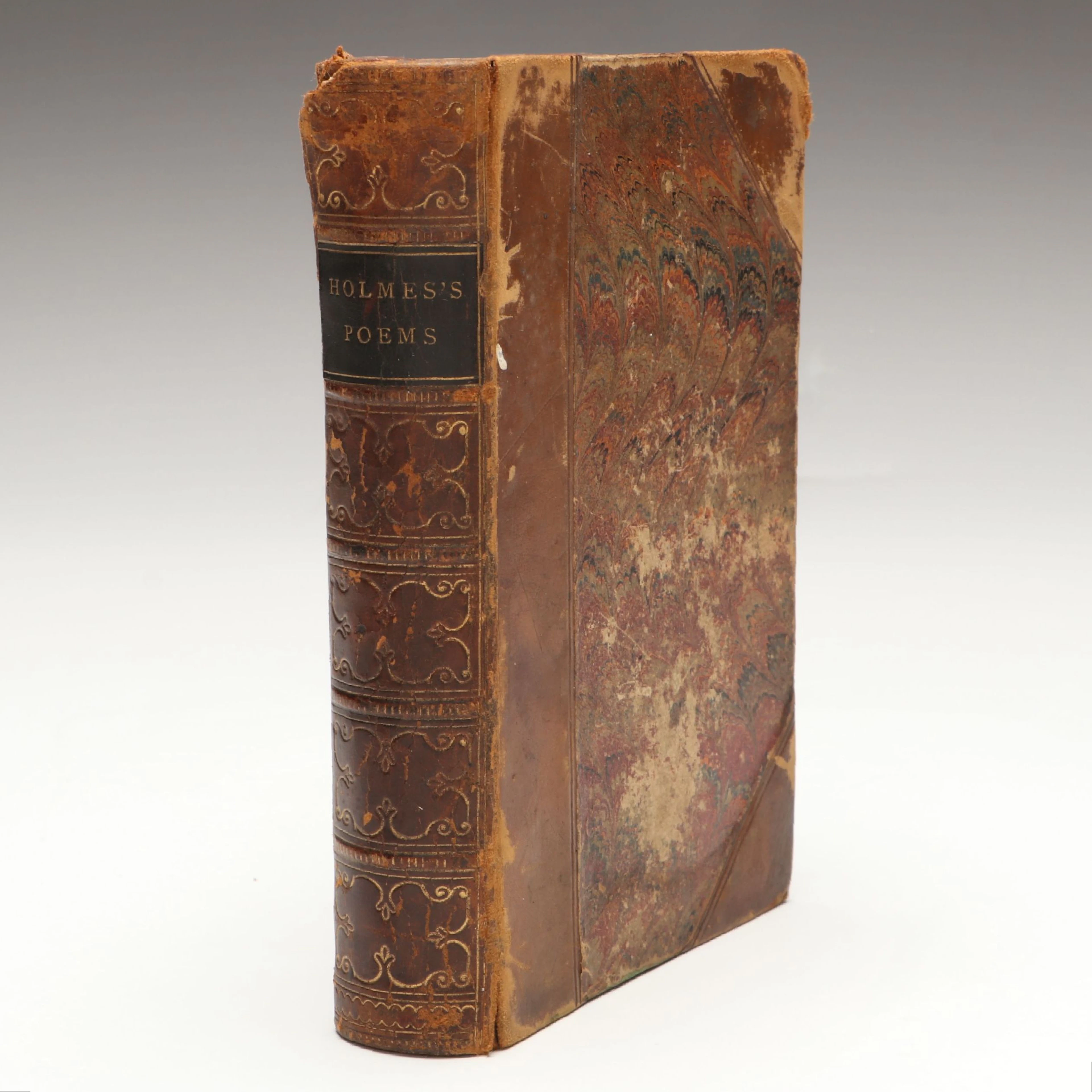 Leather Bound "The Poems of Oliver Wendell Holmes," 1868