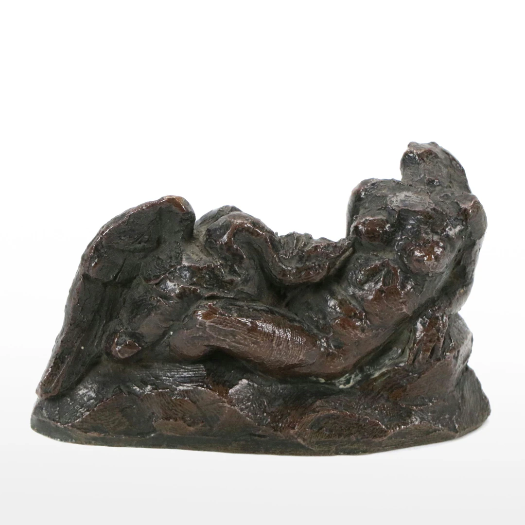 Patinated Bronze Sculpture of Leda and the Swan, Late 20th to 21st Century