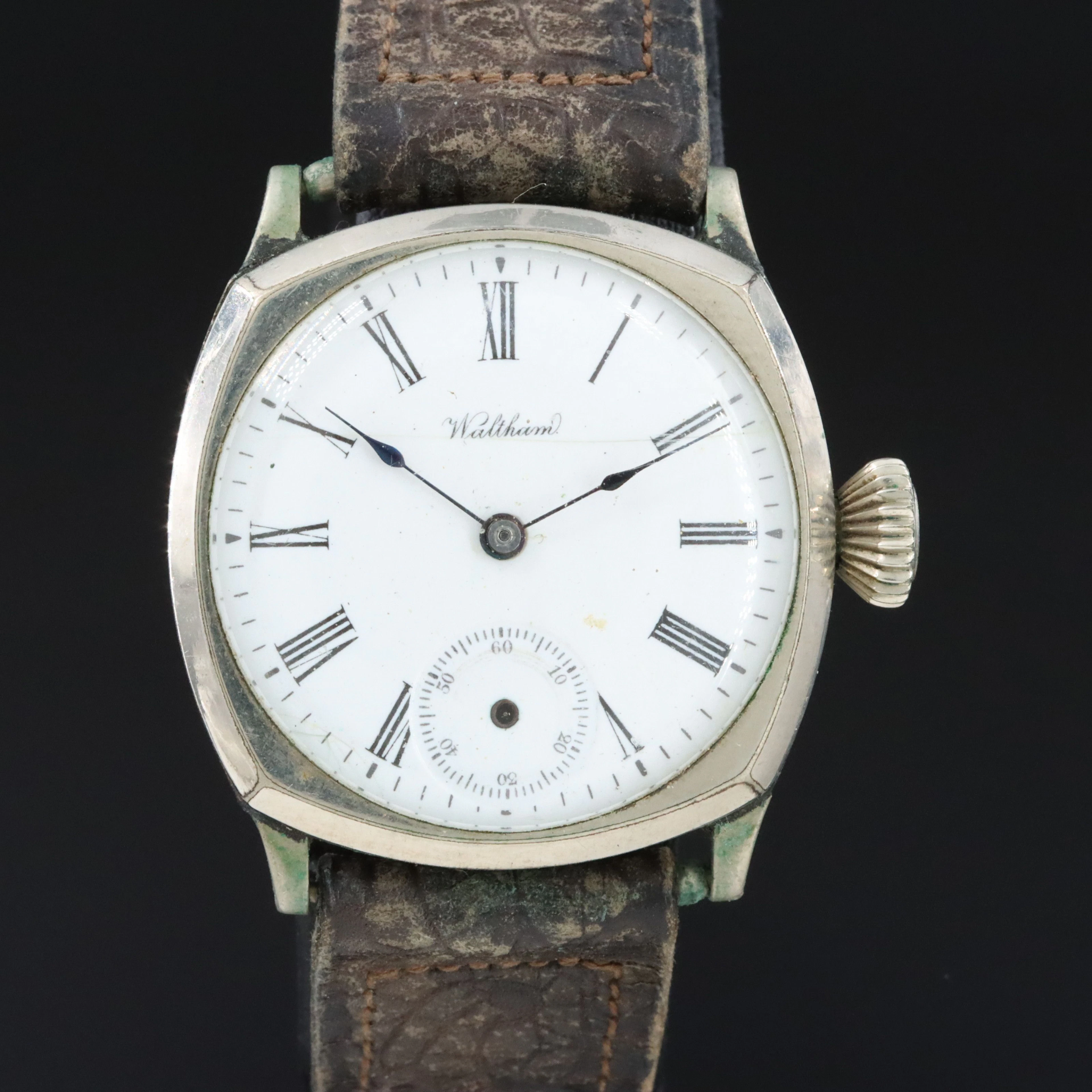 American Waltham Watch Co. Trench Style Conversion Watch