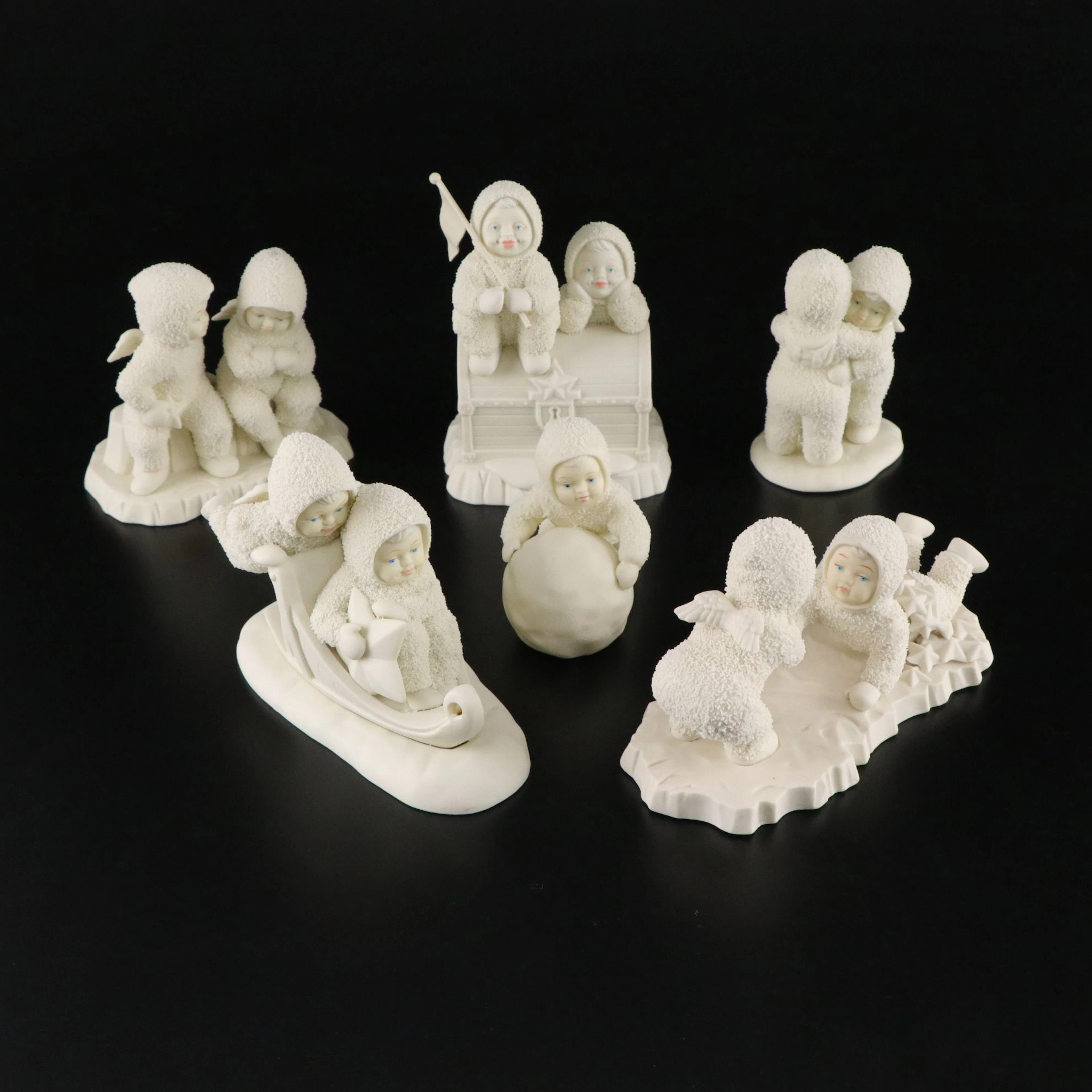 Department 56 Snowbabies "This Will Cheer You Up" and More Bisque Figurines