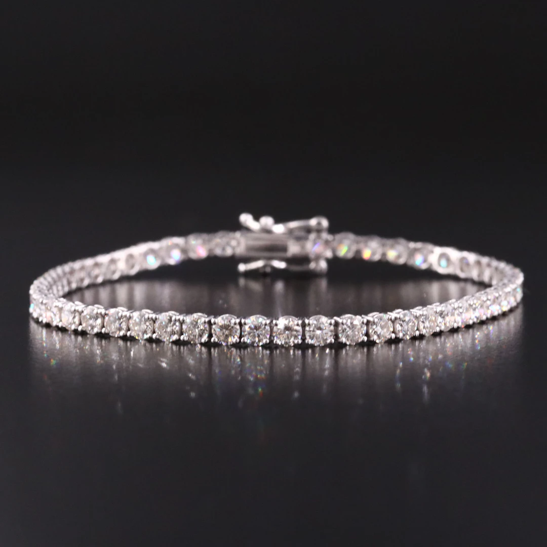 14K 5.70 CTW Diamond Line Bracelet