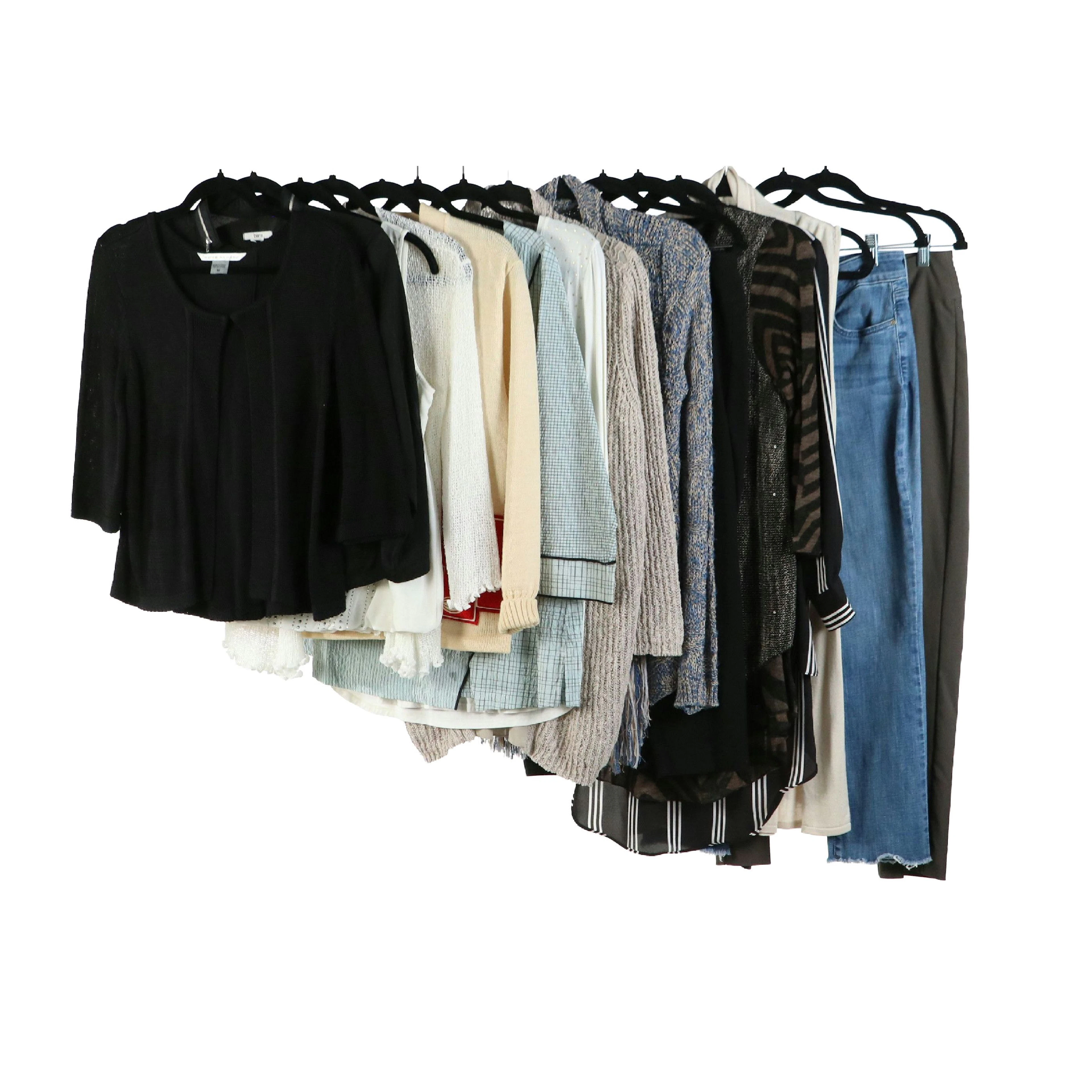 Puritan Wool Cardigan, Alfani Trousers & Sleeveless Top, Peter Nygard
