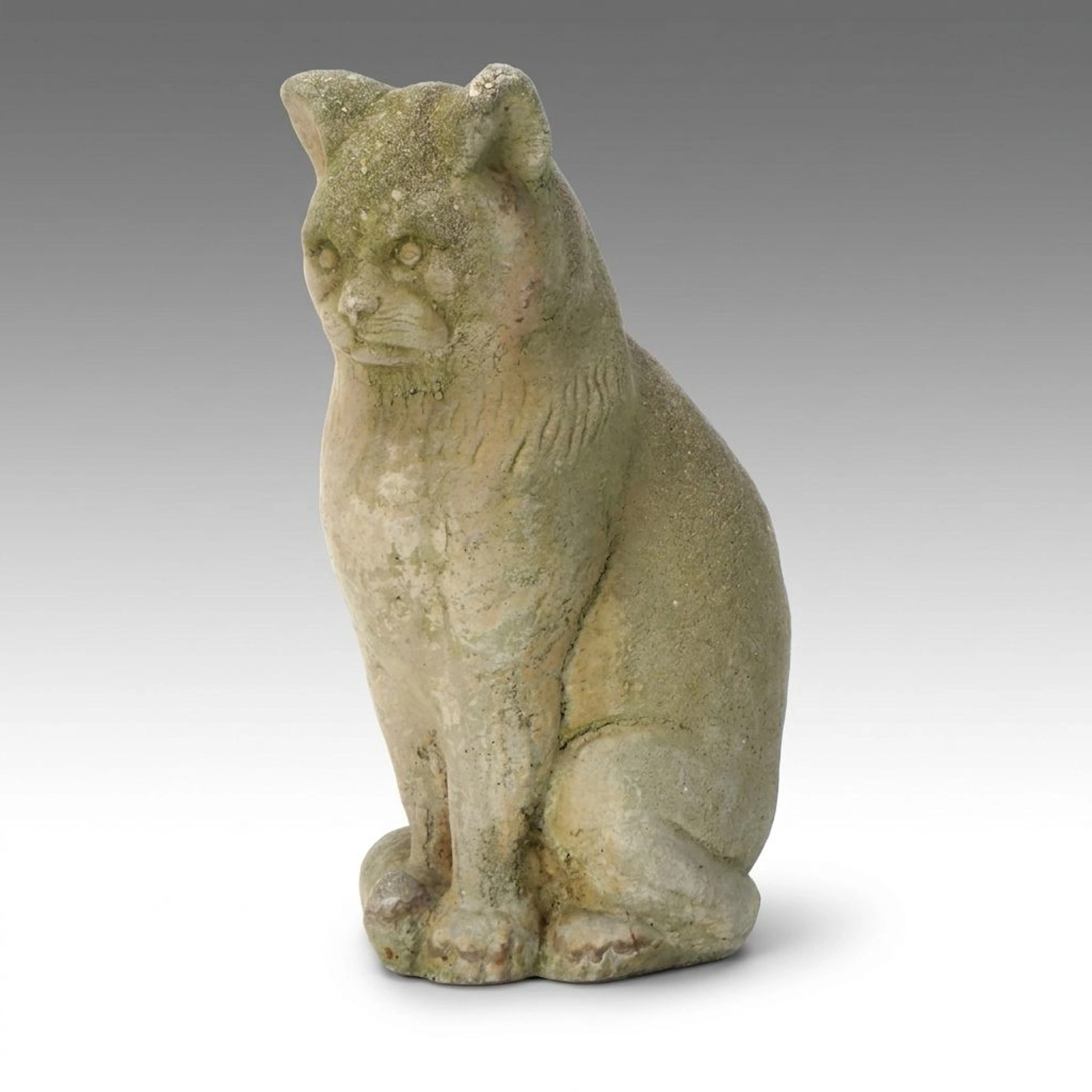 Cast Concrete Cat Garden Statue
