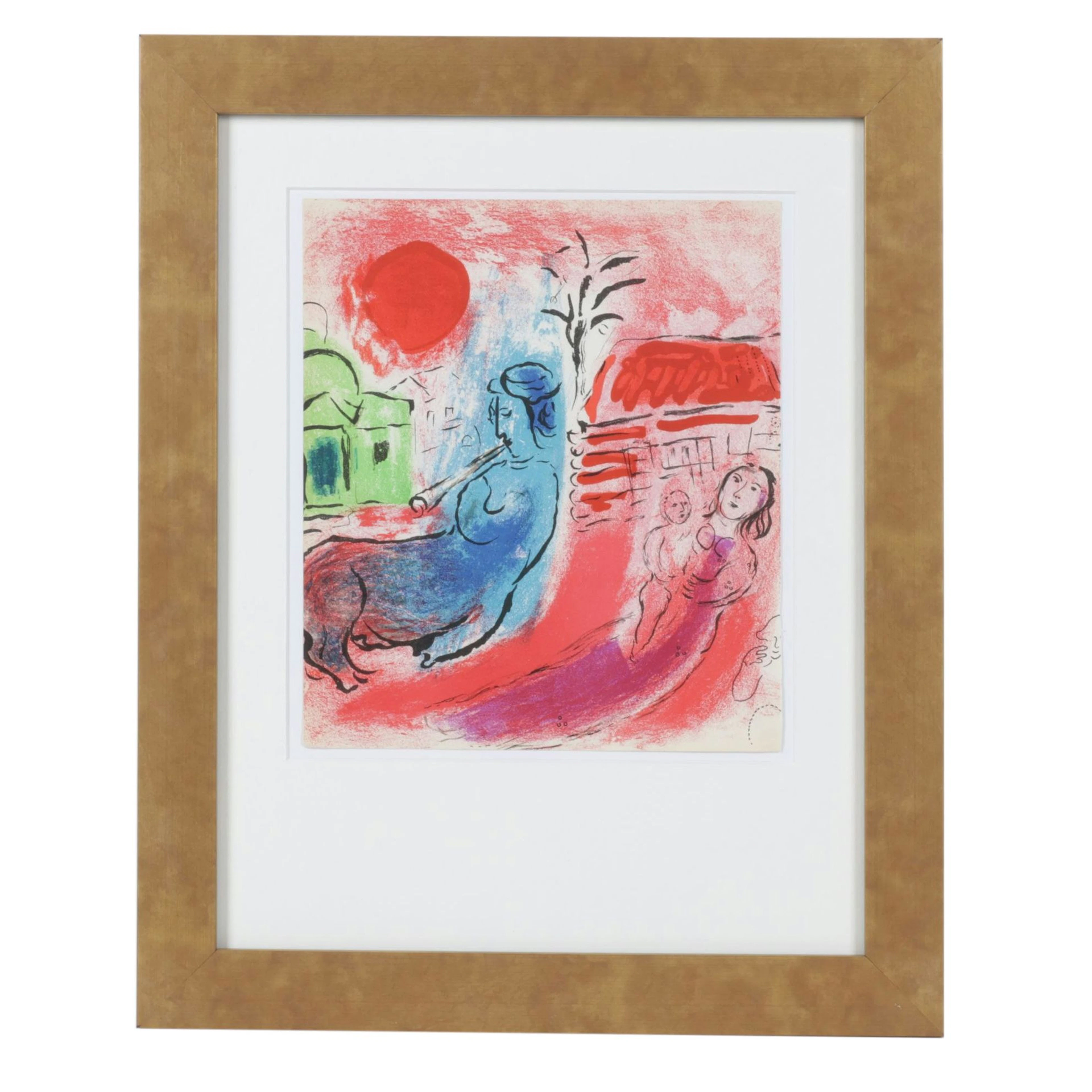 Marc Chagall Color Lithograph "Maternité au Centaure," 1957