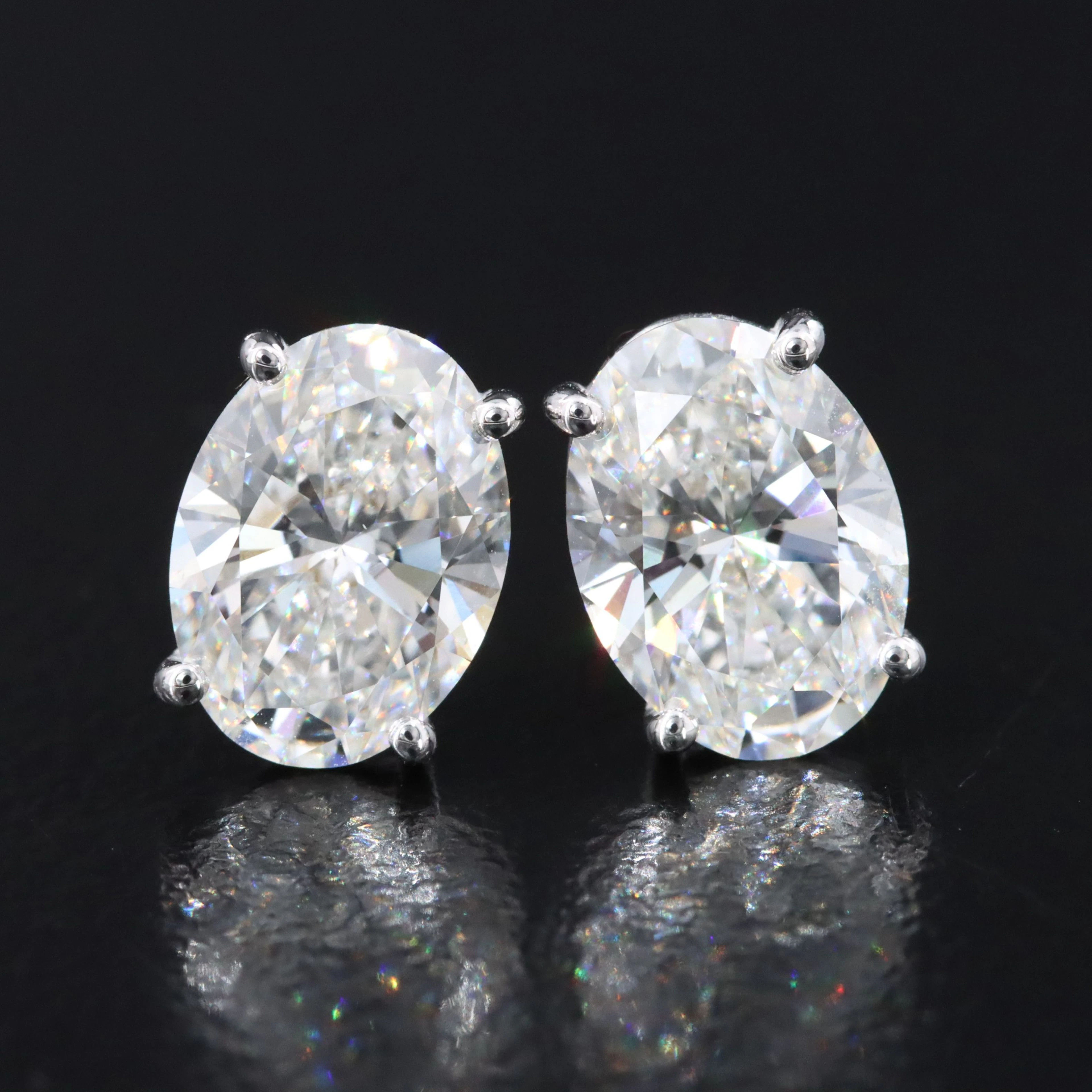 14K 1.53 CTW Lab Grown Diamond Stud Earrings with IGI Reports