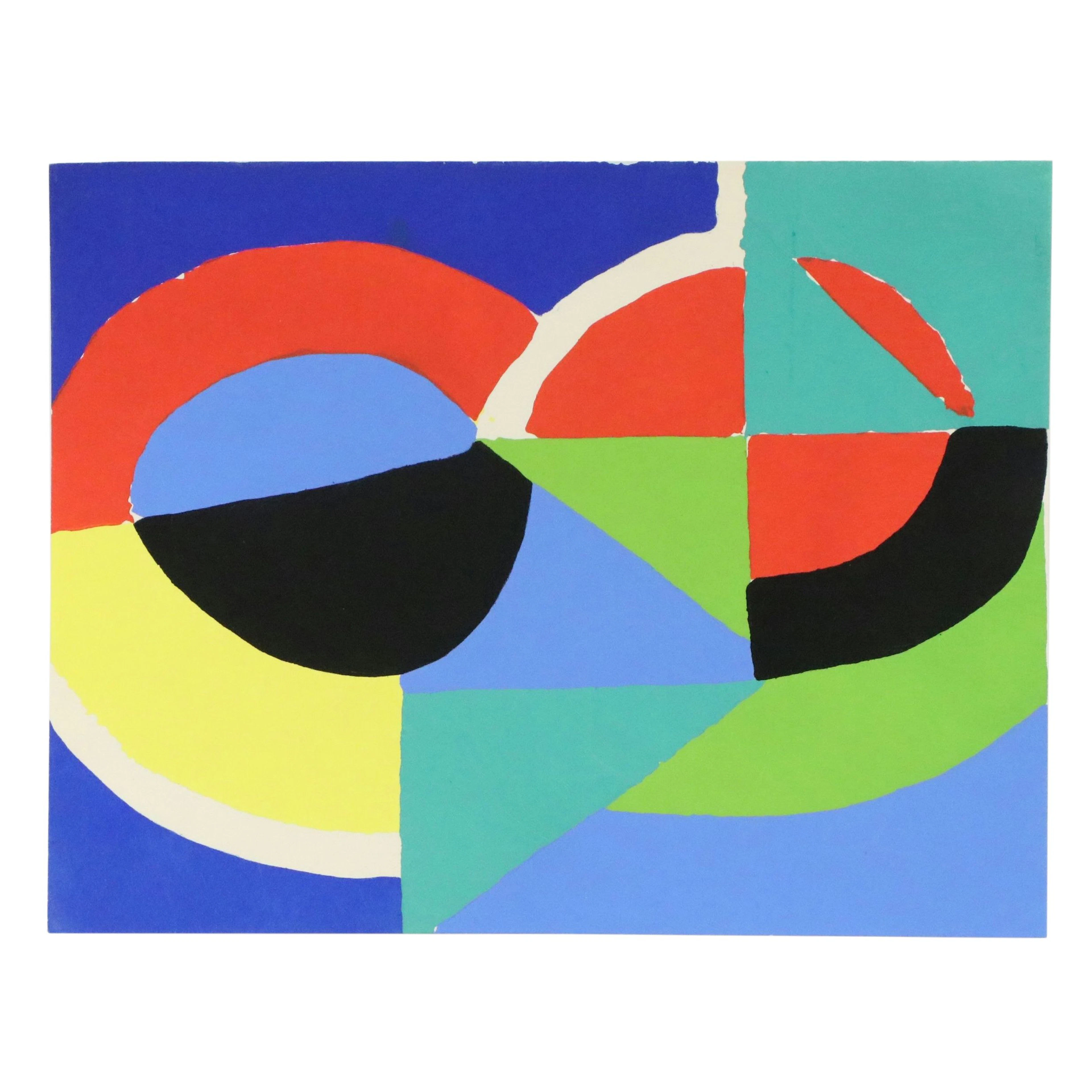 Sonia Delaunay Serigraph "Composition"