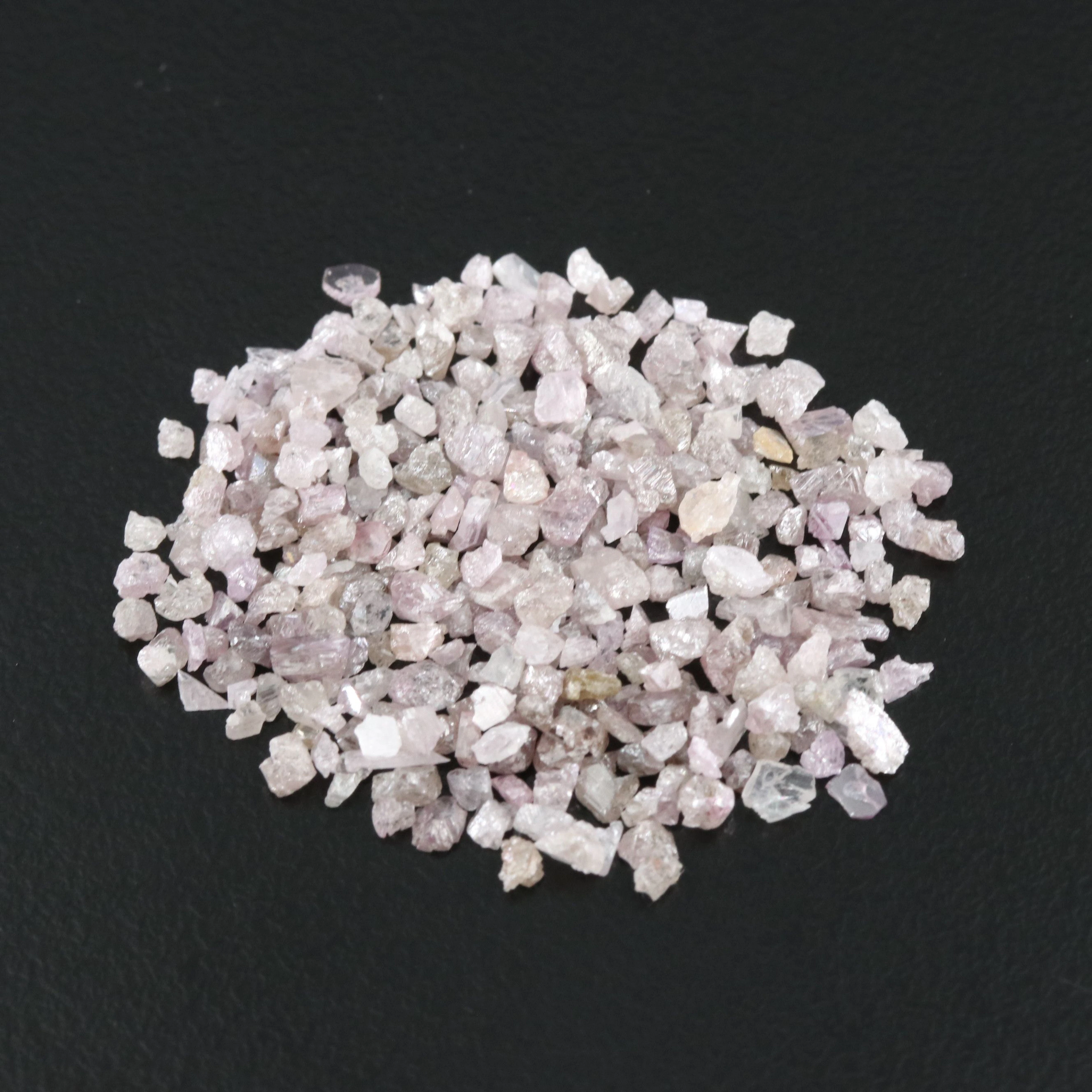 Loose 10.02 CTW Rough Fancy Pink Diamond Lot