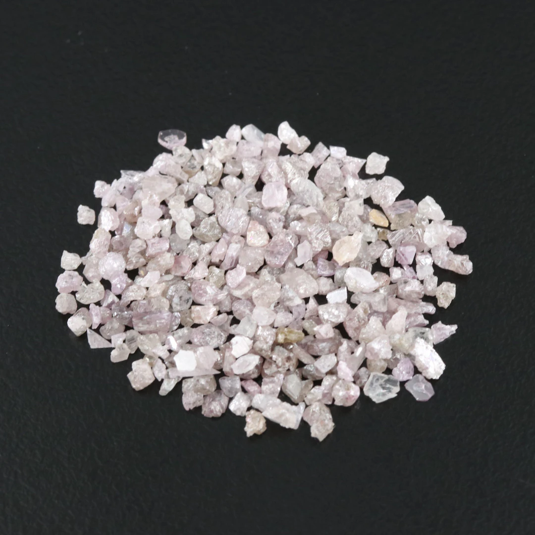 Loose 10.02 CTW Rough Fancy Pink Diamond Lot