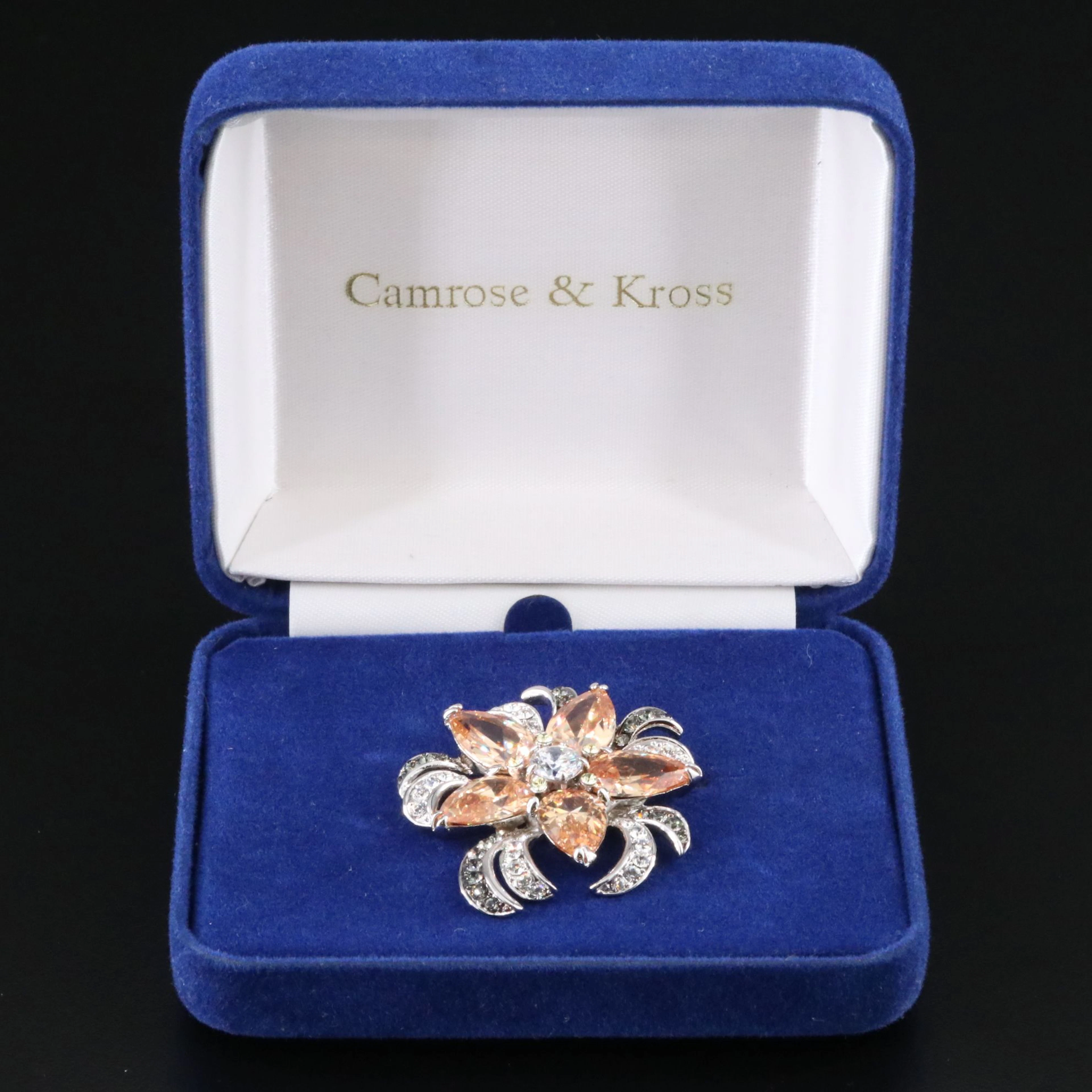 Camrose and Kross Jackie Kennedy Orchid Converter Brooch