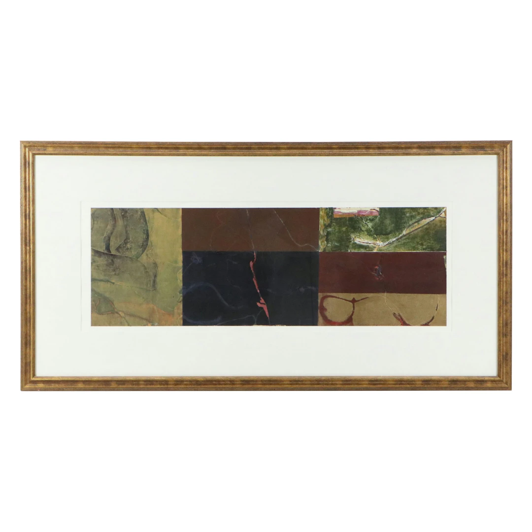 Abstract Mixed Media Painting, 21st Century