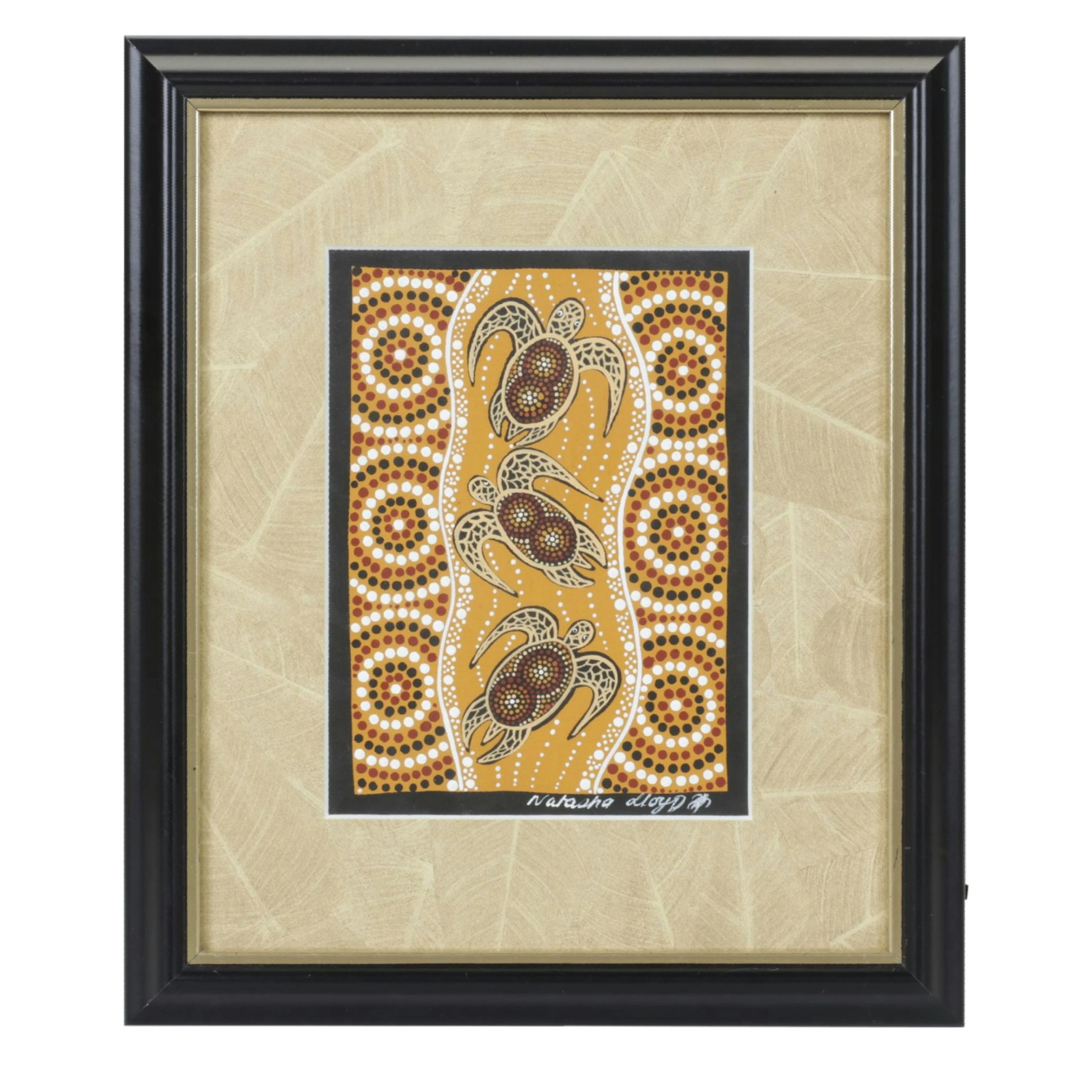 Natasha Lloyd Aboriginal Folk Art Style Acrylic Painting