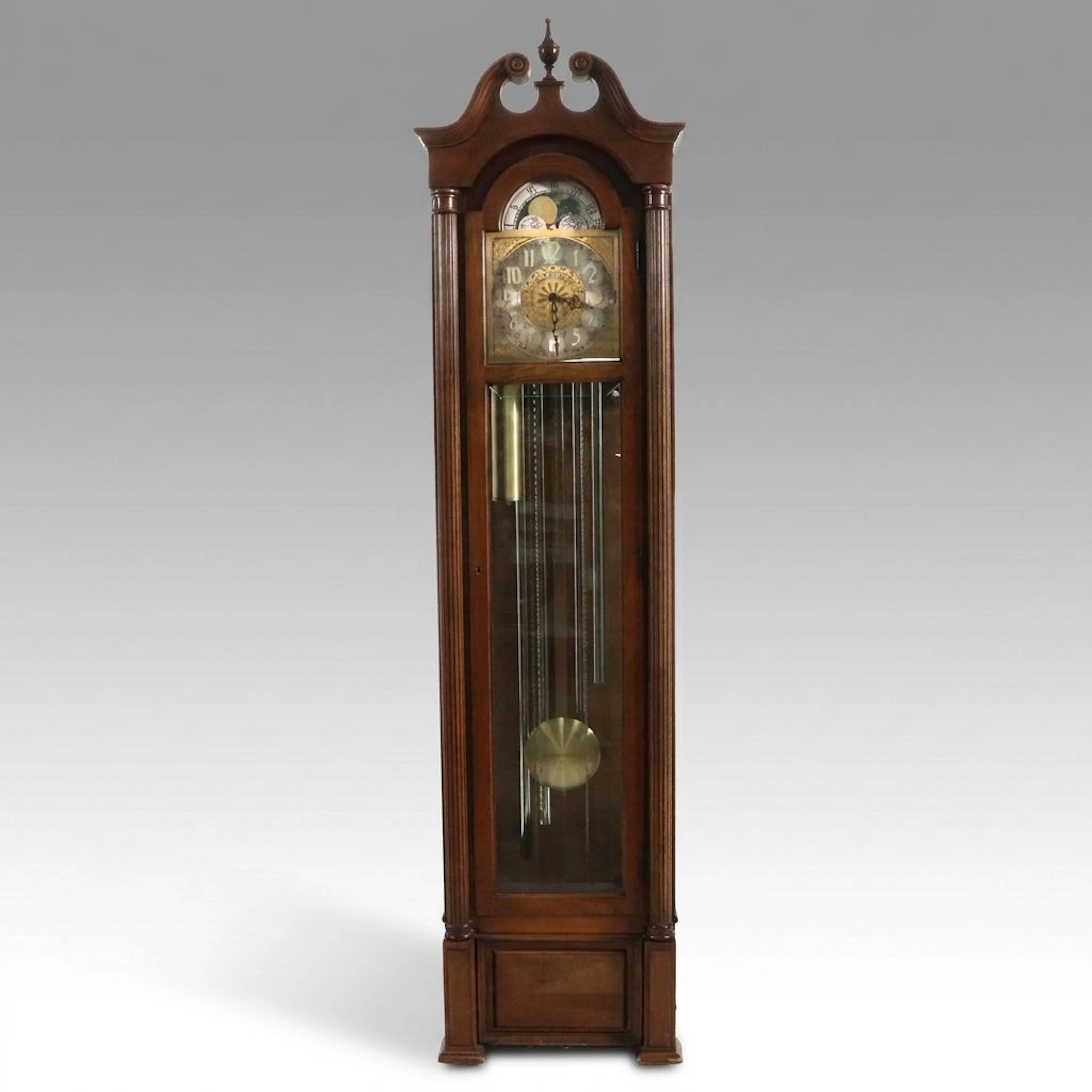 Howard Miller Chippendale Style Grandfather Clock, Late 20th Century