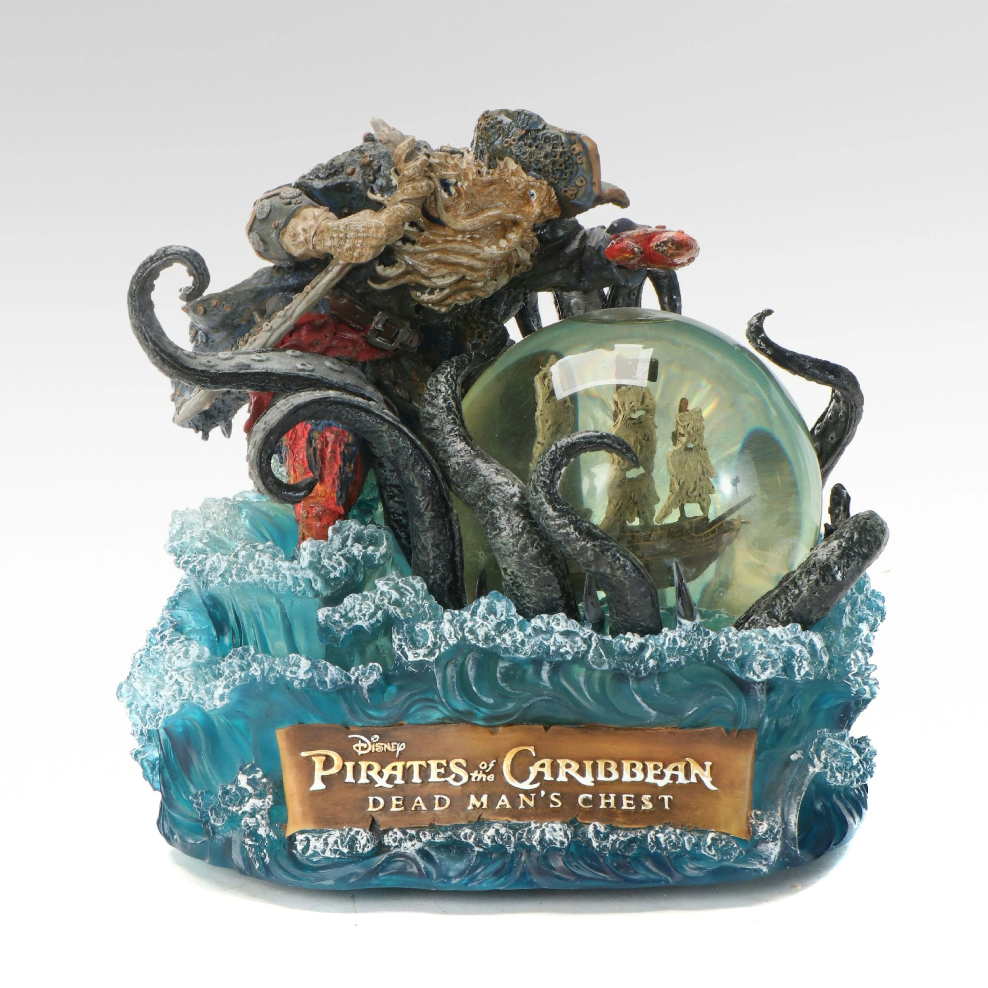 Disney Pirates of the Caribbean "Dead Man's Chest" Musical Snow Globe