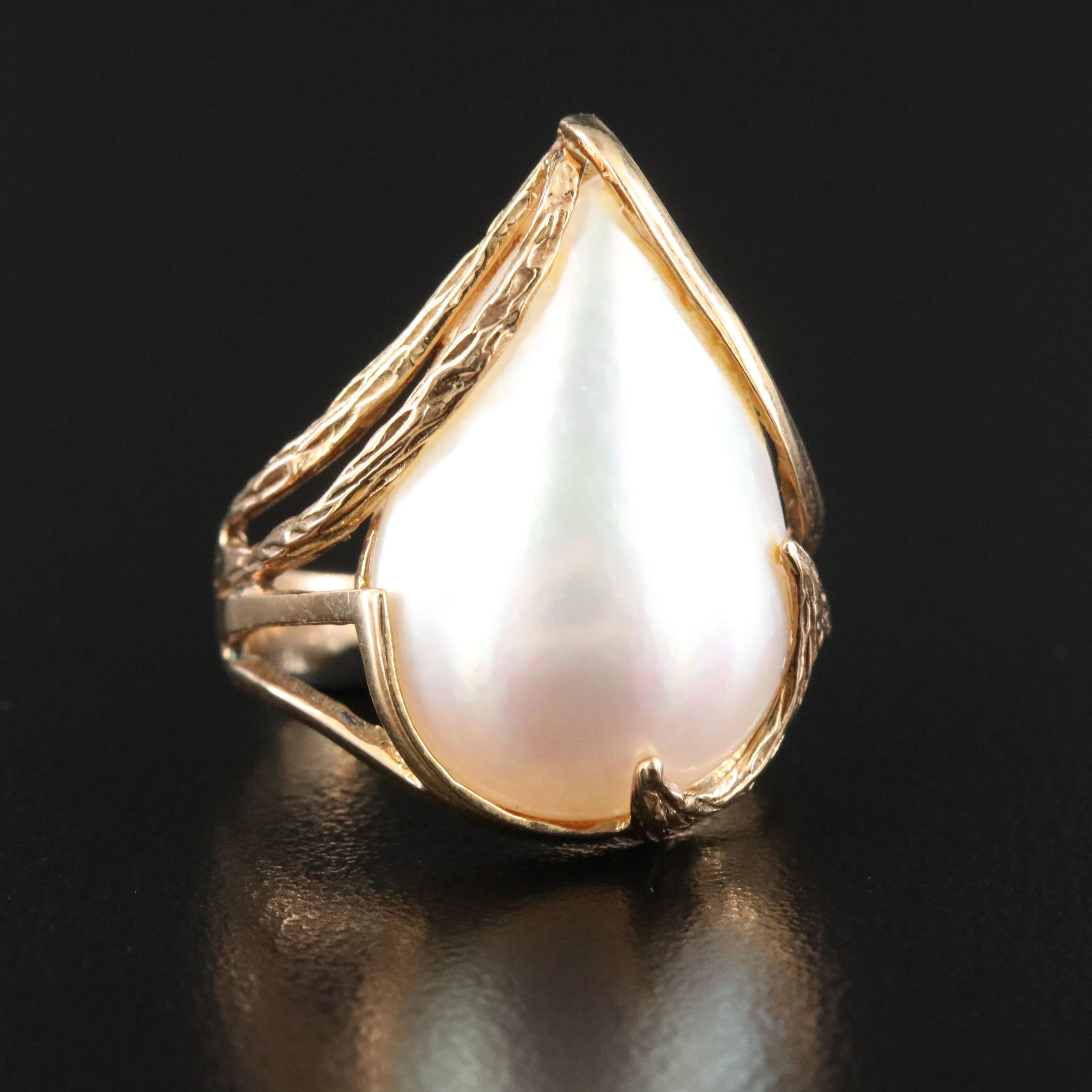 14K Mabé Pearl Ring