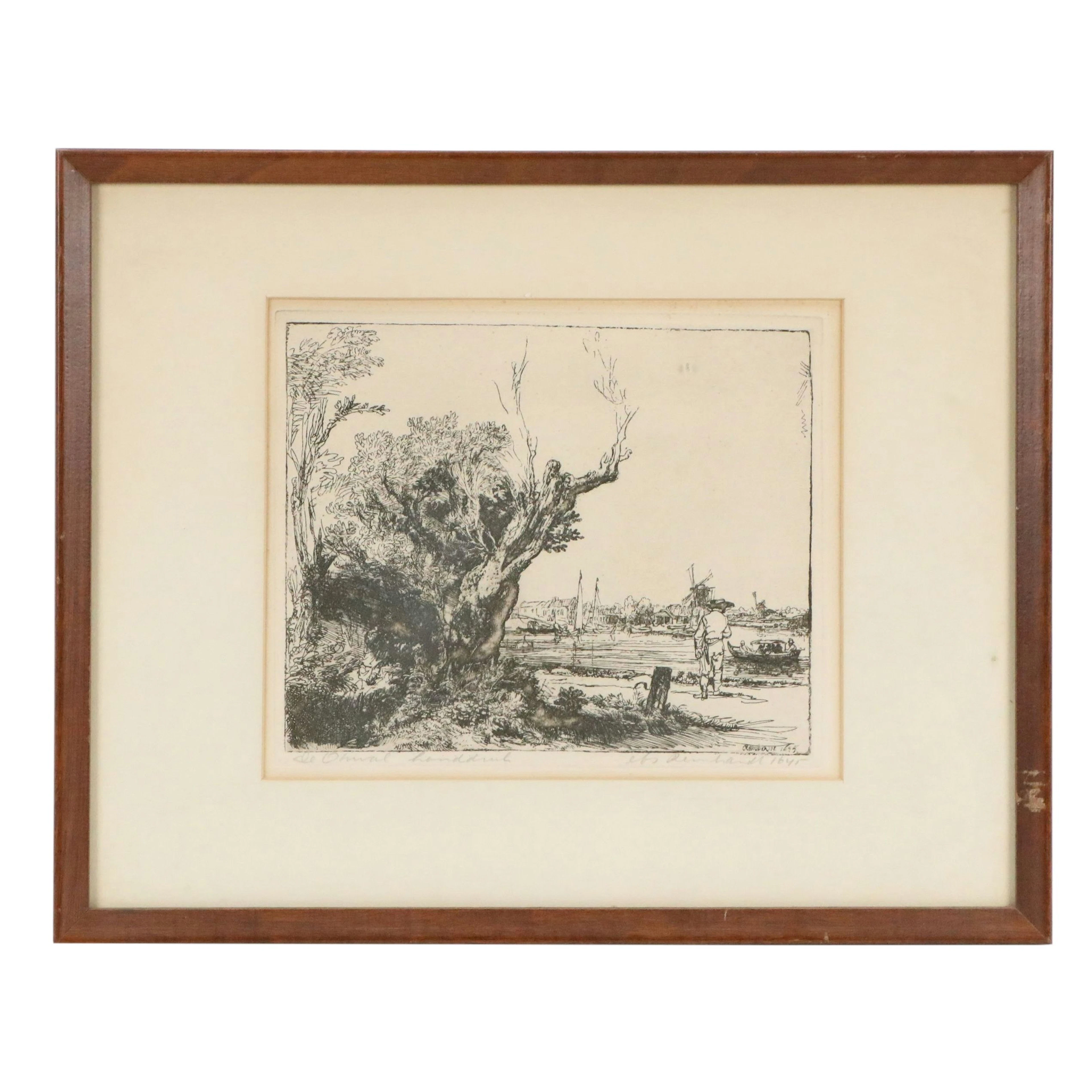 Etching After Rembrandt van Rijn's "The Omval," 19th to Early 20th Century
