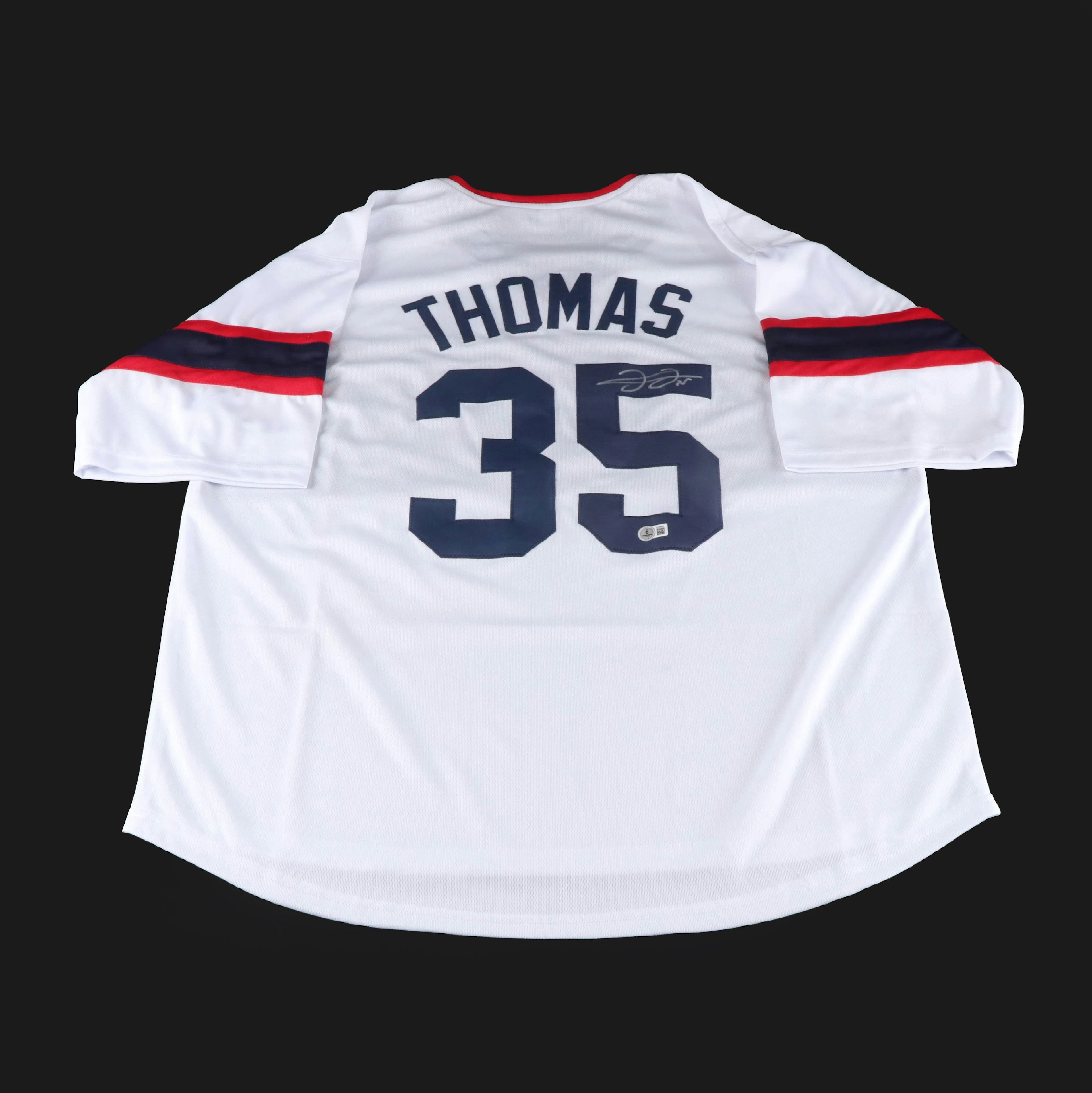 Frank Thomas Signed Chicago White Sox Baseball Jersey, Beckett