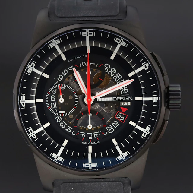 Momo Design Titanium Pilot Swiss Automatic Chronograph Watch